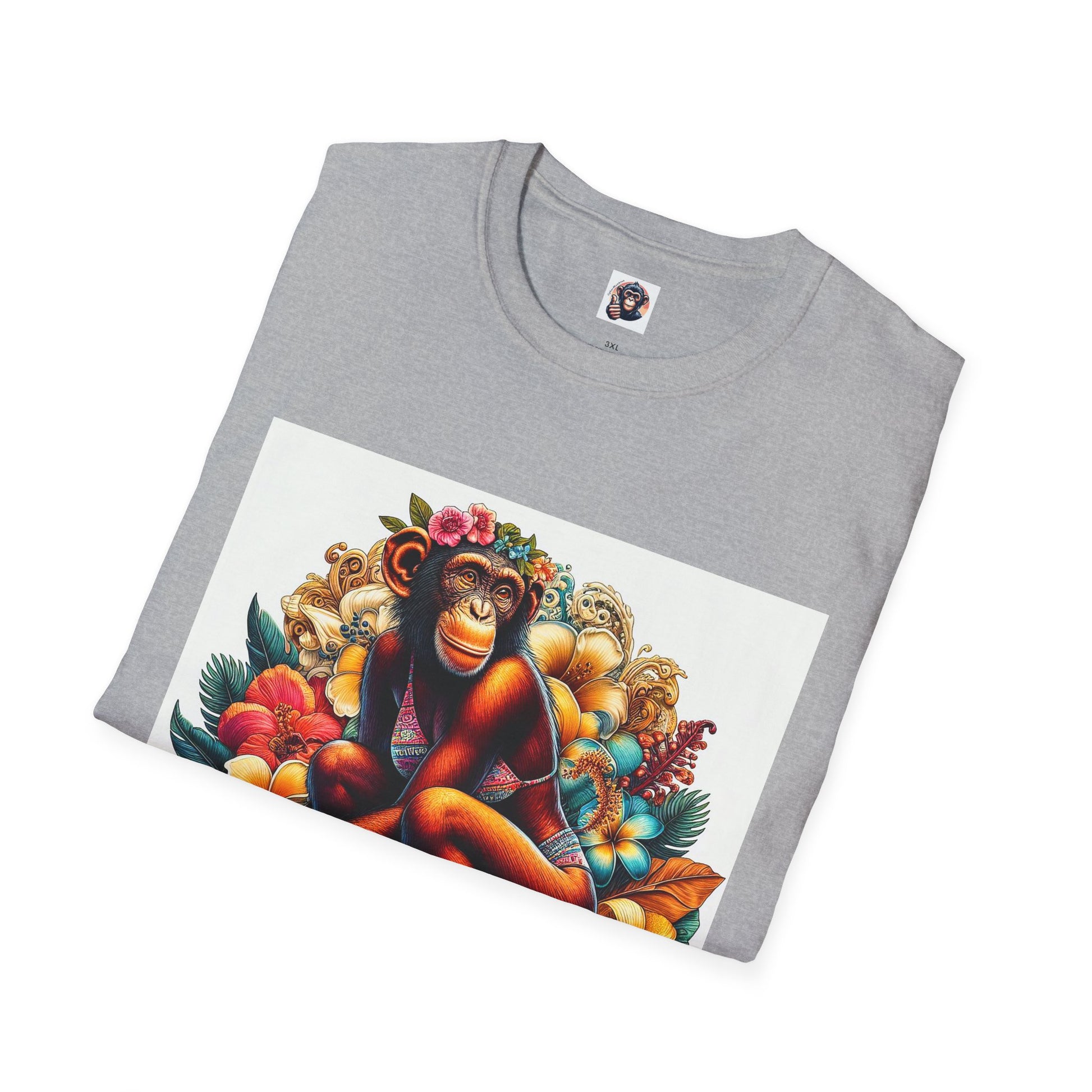 Bonobo surfer queen T-Shirt Printify