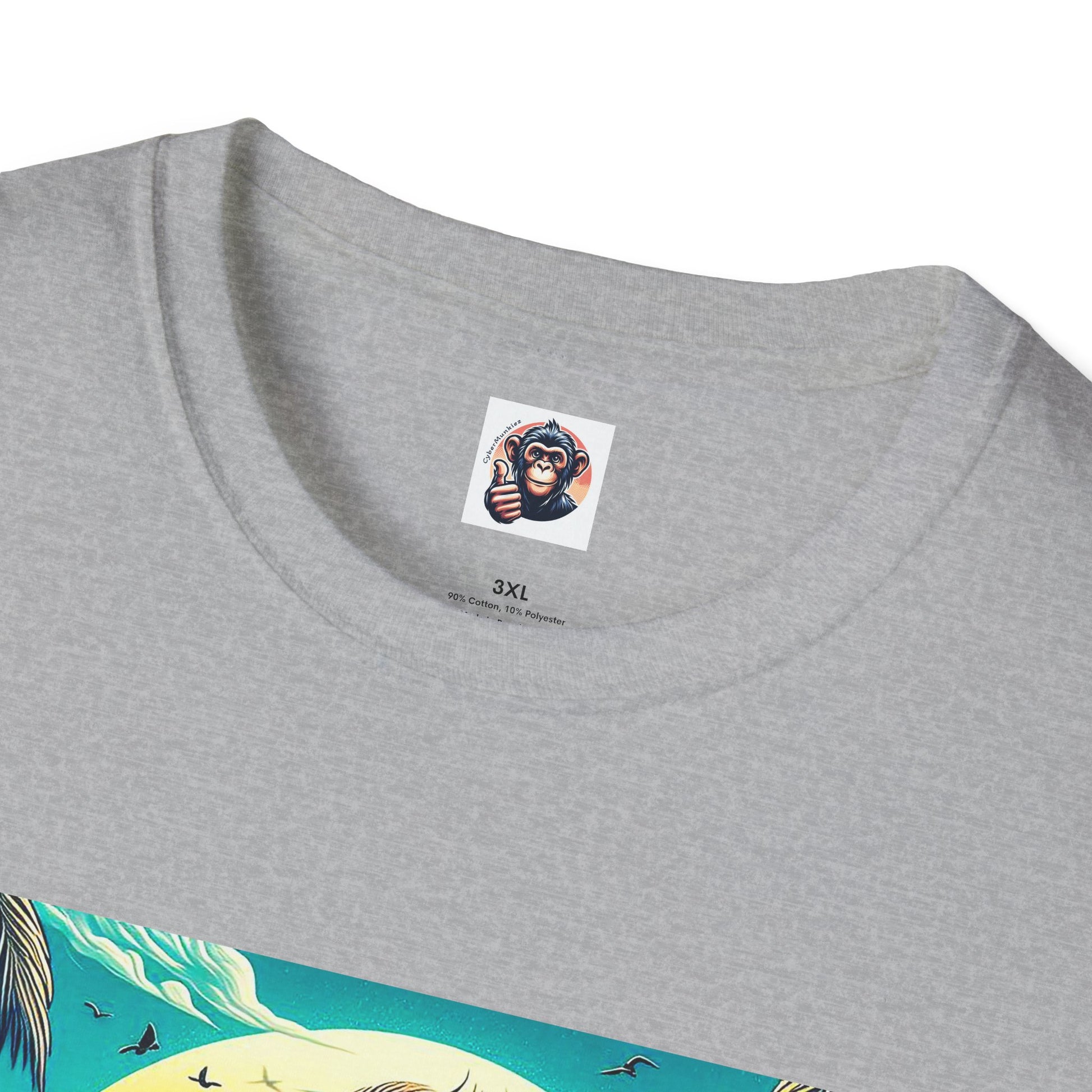 Gorilla beach surfer T-Shirt Printify