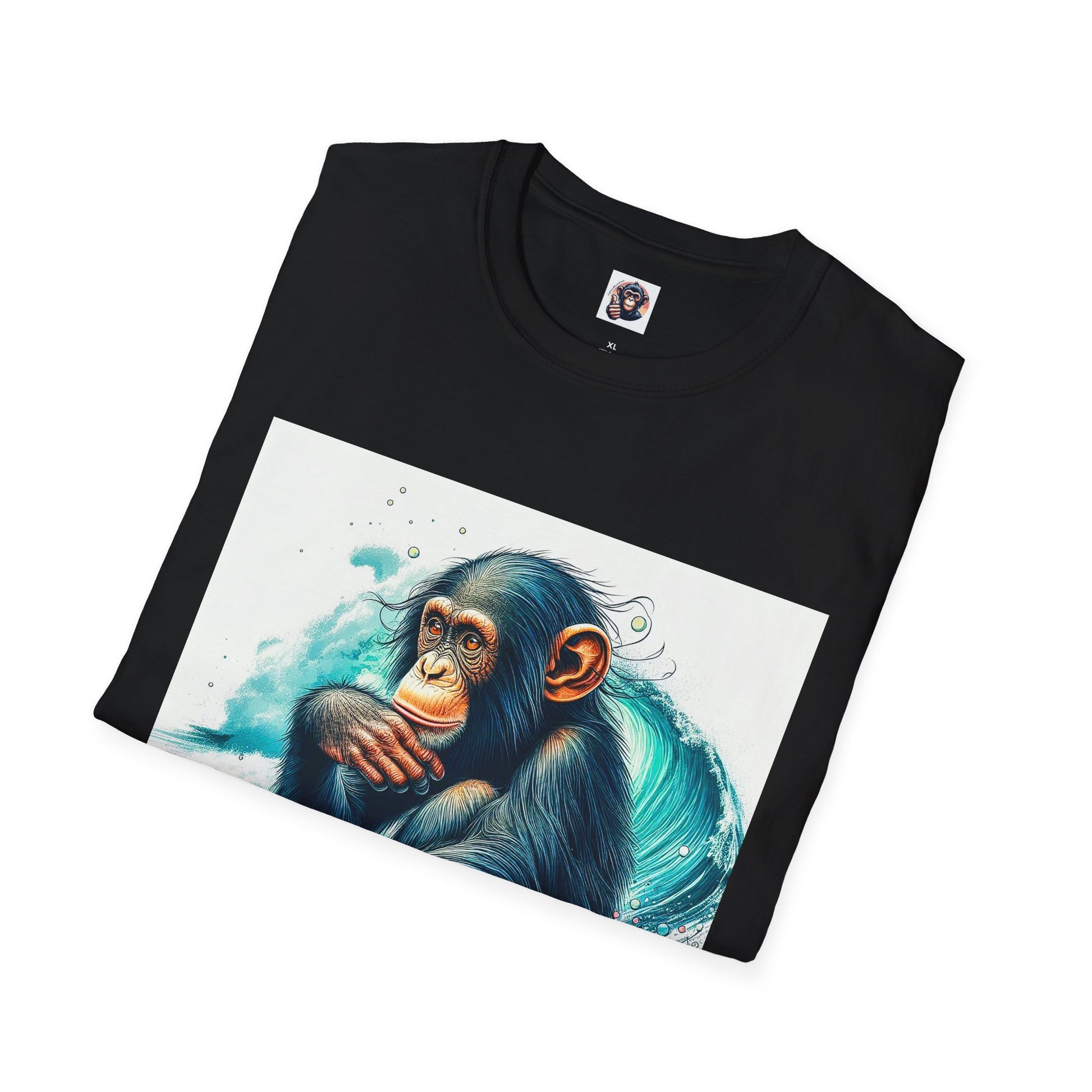 Bonobo surfing T-Shirt Printify