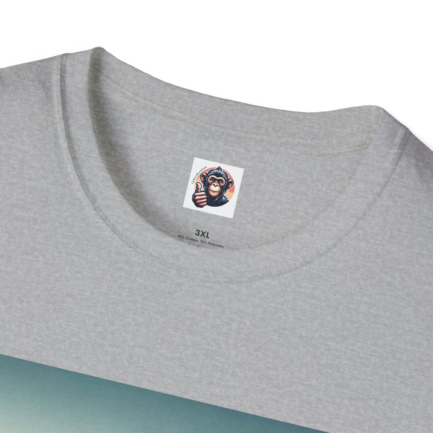 Wacky Chimp grey mustang T-Shirt Printify