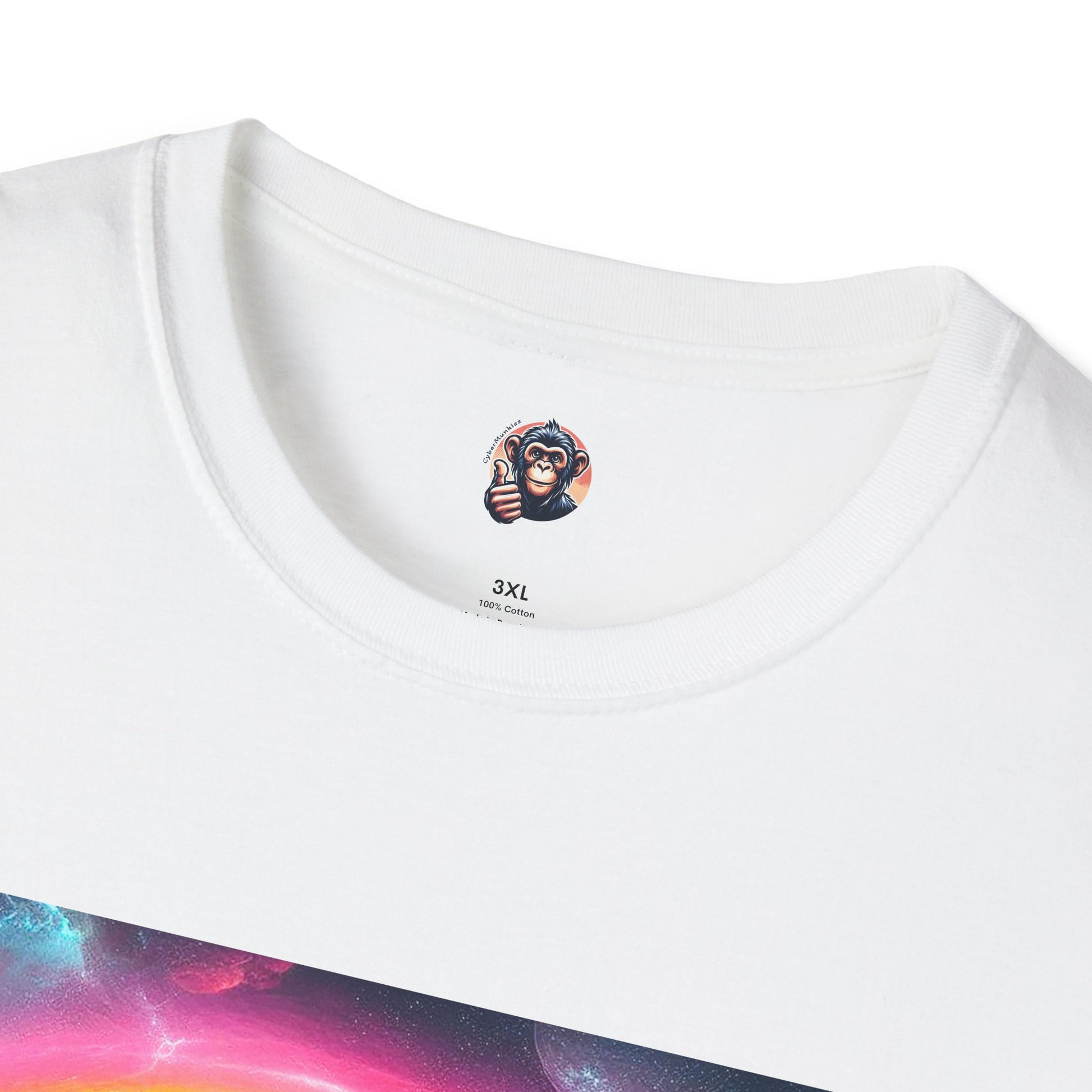 Chimp rainbow bridge T-Shirt Printify