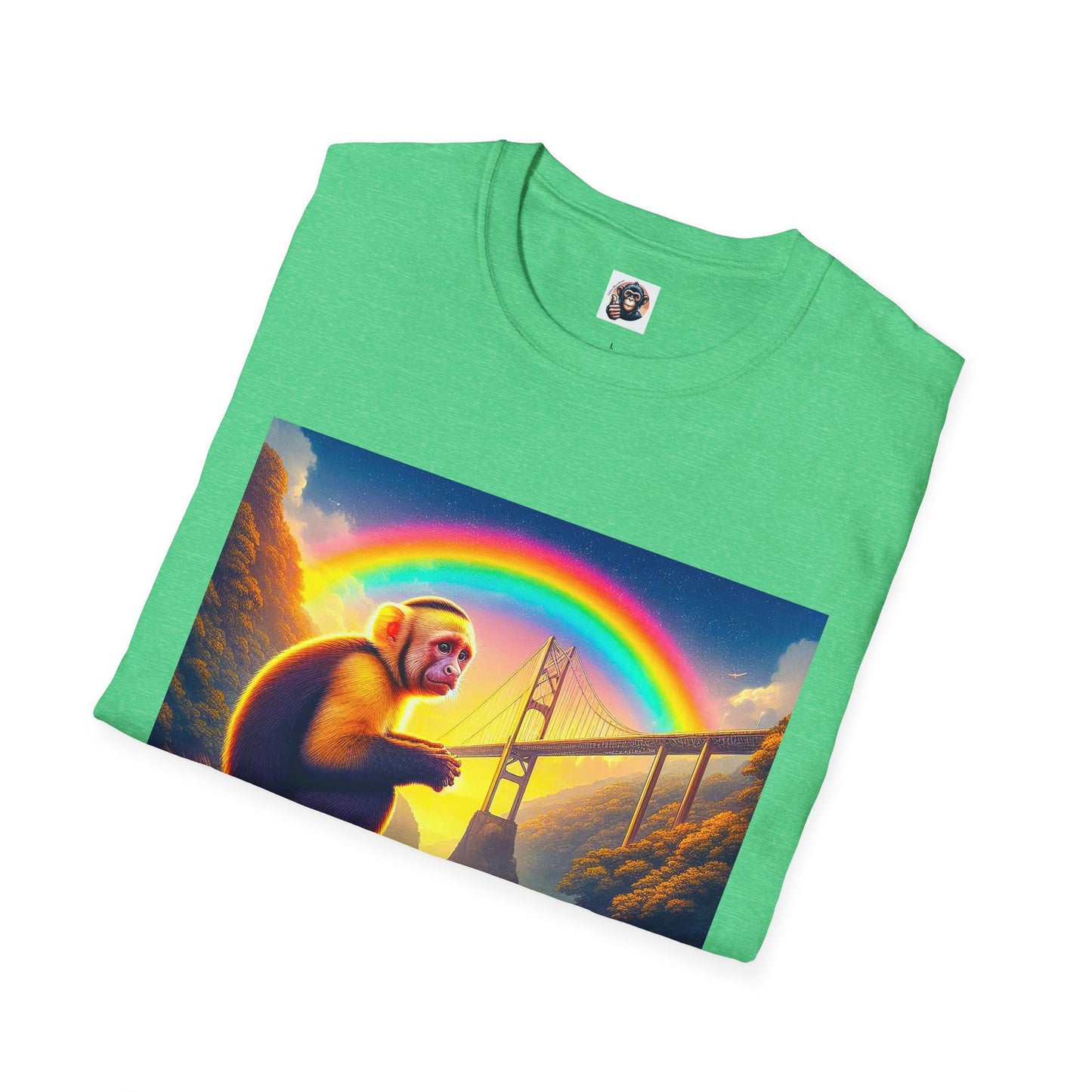 Capuchin Monkey rainbow bridge shirt