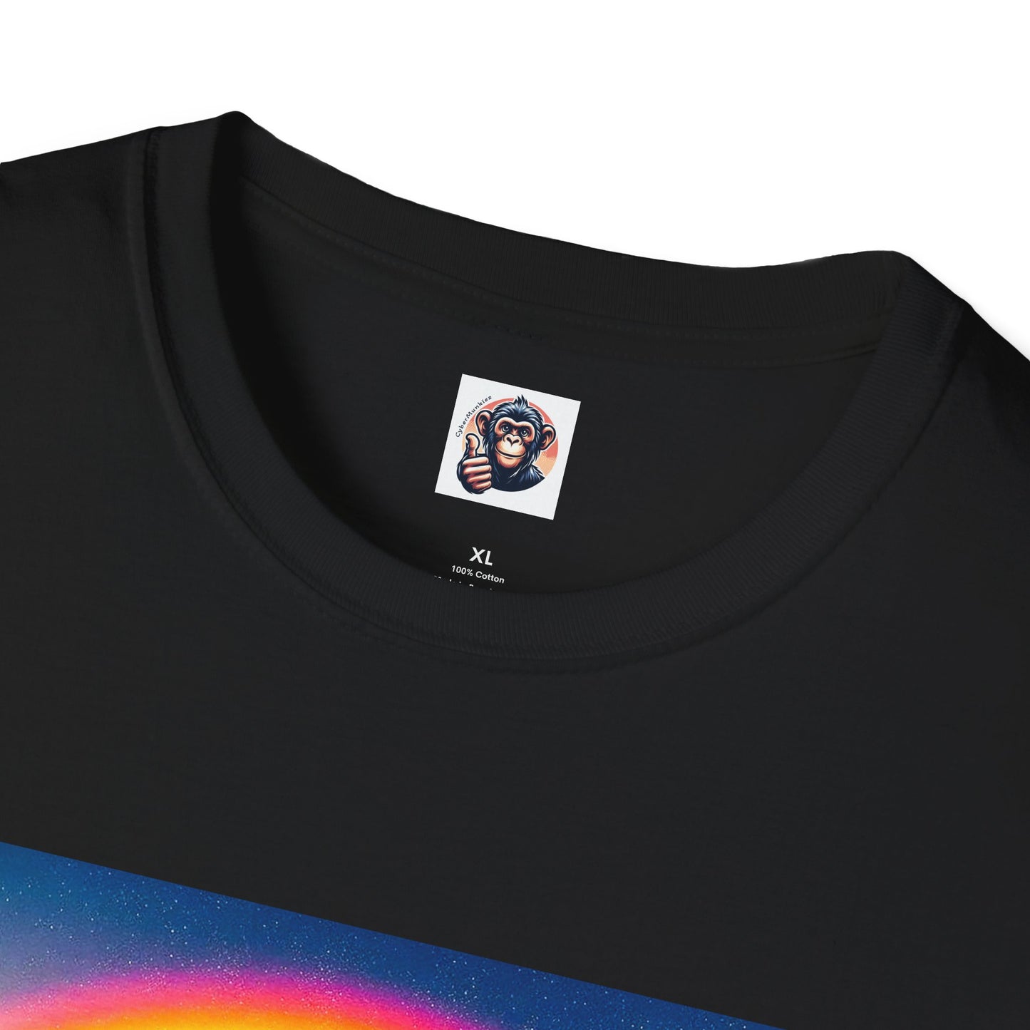 Capuchin Monkey rainbow bridge shirt T-Shirt Printify