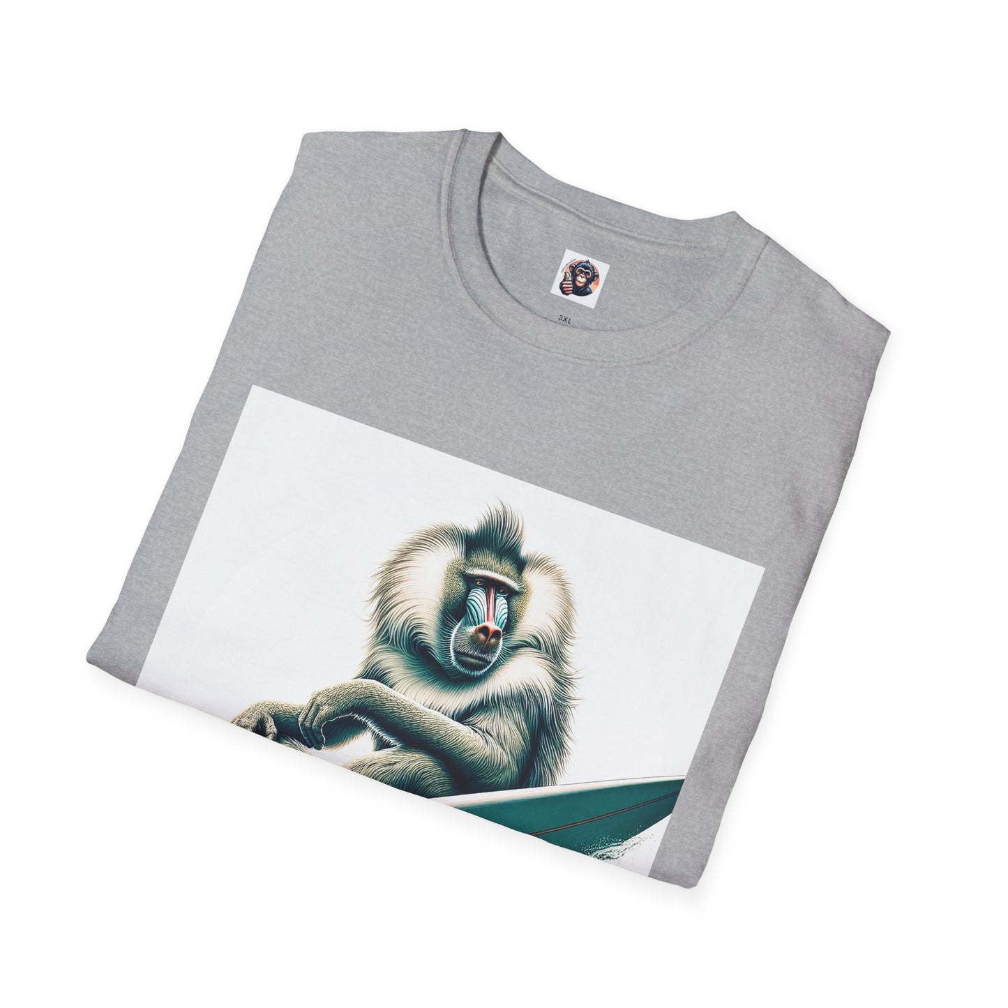 Baboon surfer T-Shirt Printify