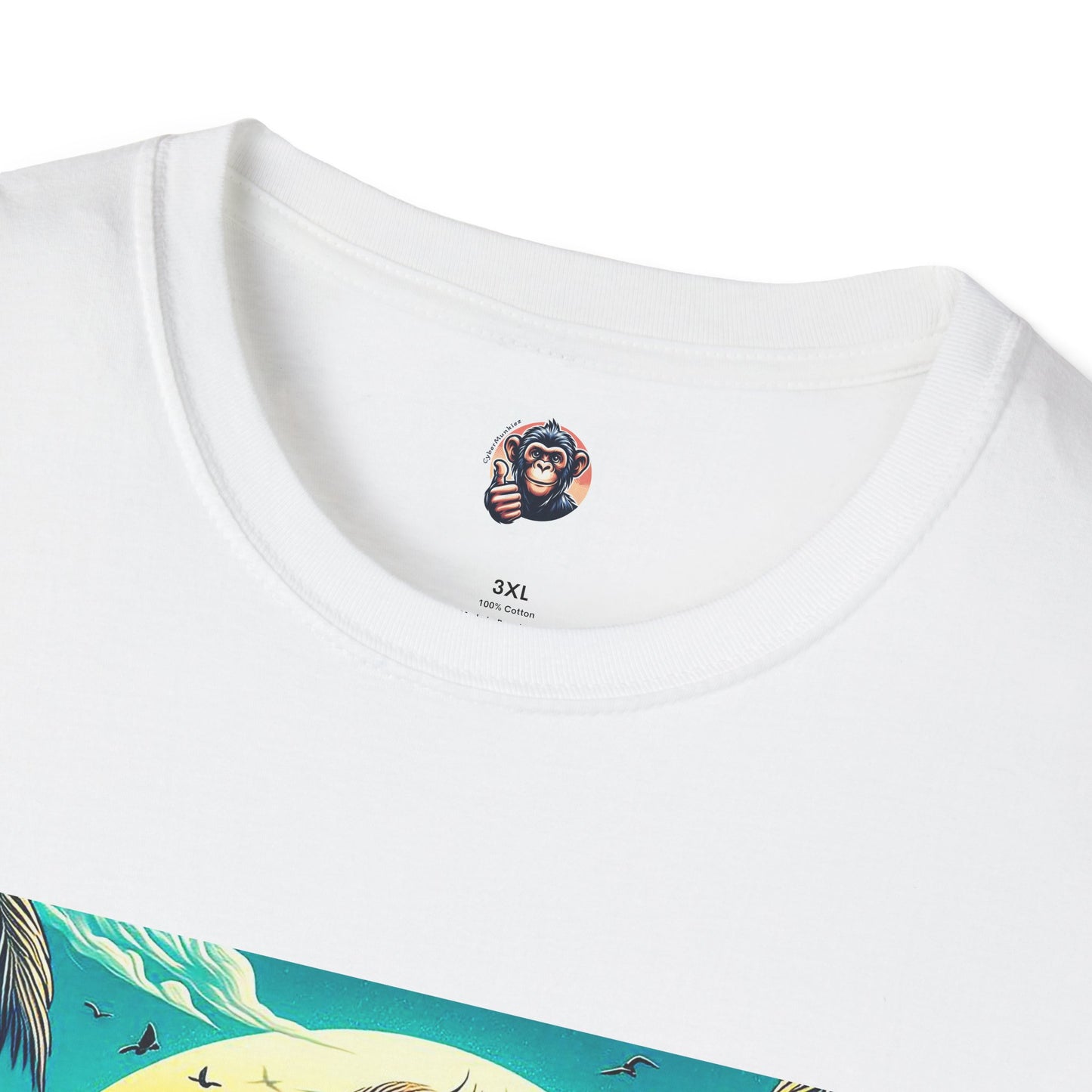 Gorilla beach surfer T-Shirt Printify