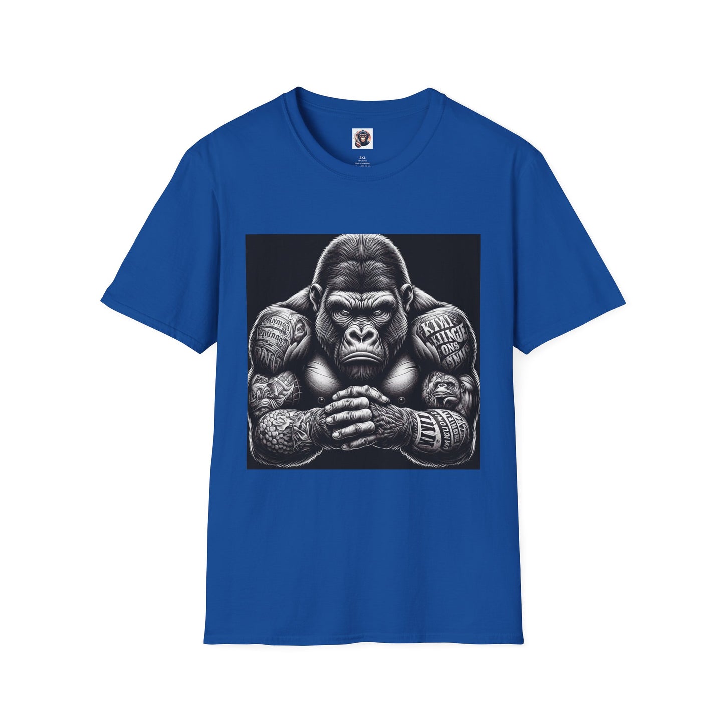 Gorilla tough guy shirt T-Shirt Printify XS Royal