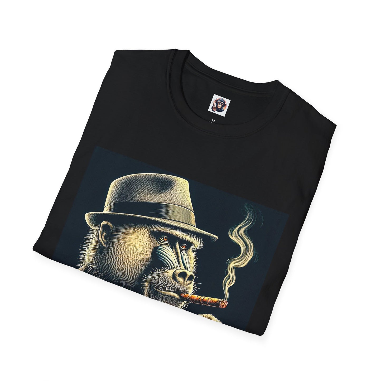 Baboon cigar smoking T-Shirt Printify