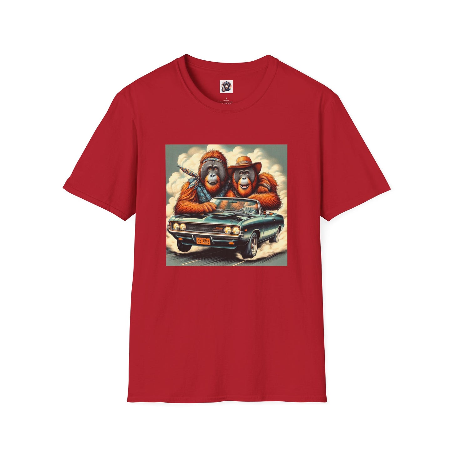 Wacky Orangutans T-Shirt Printify S Cherry Red