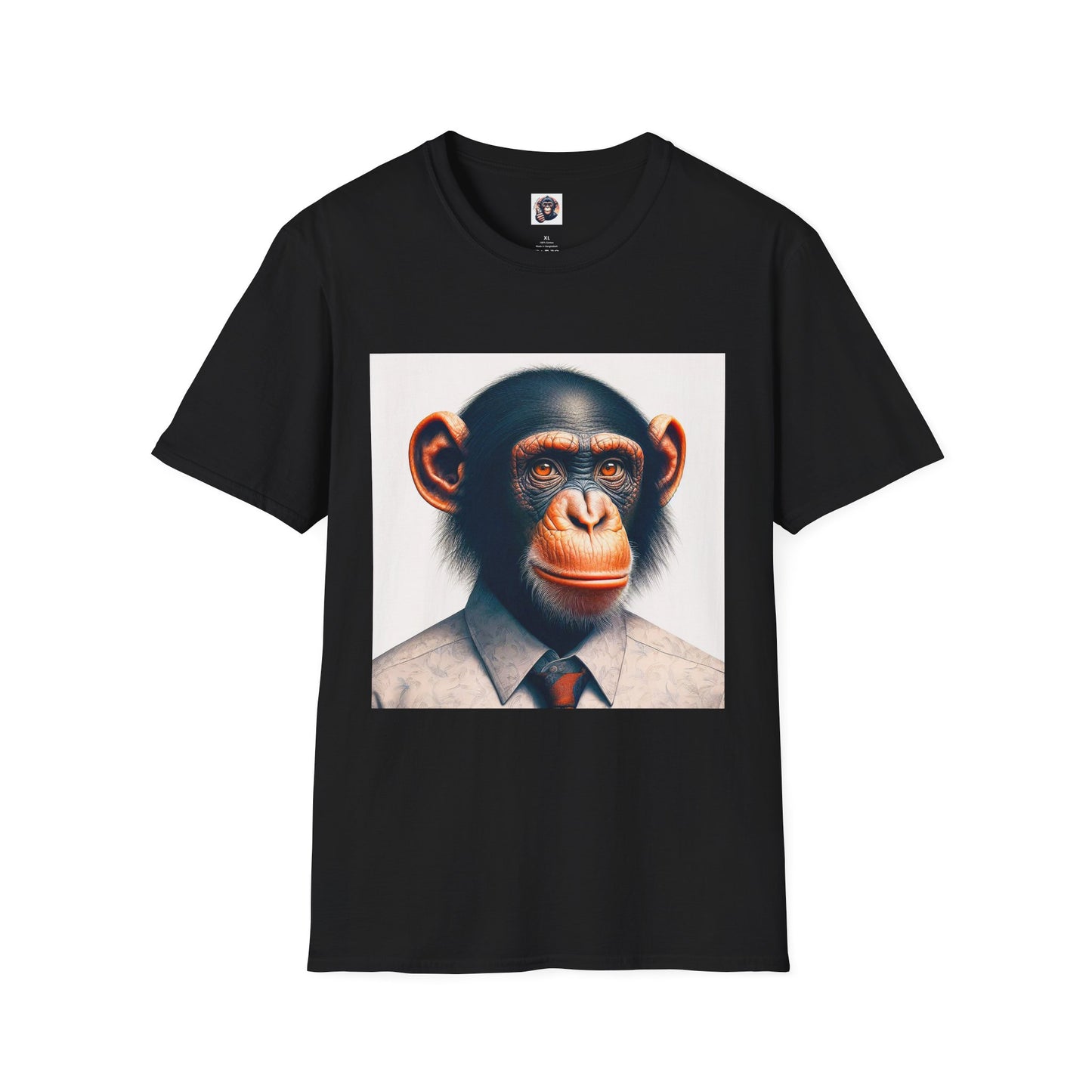 Bonobo business man T-Shirt Printify XS Black