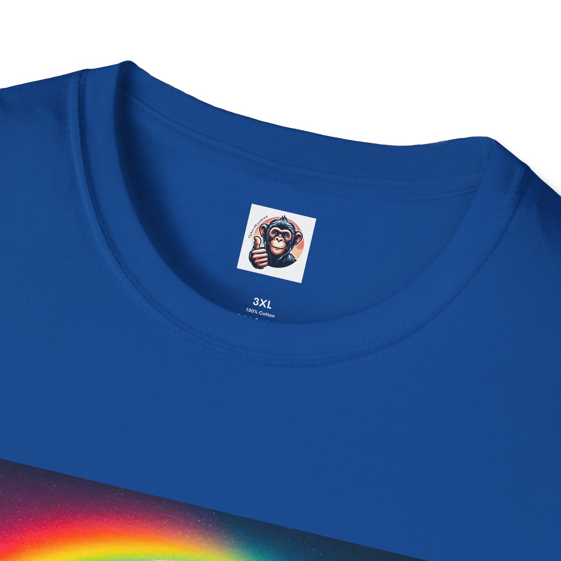 Capuchin Monkey pretty rainbow shirt T-Shirt Printify