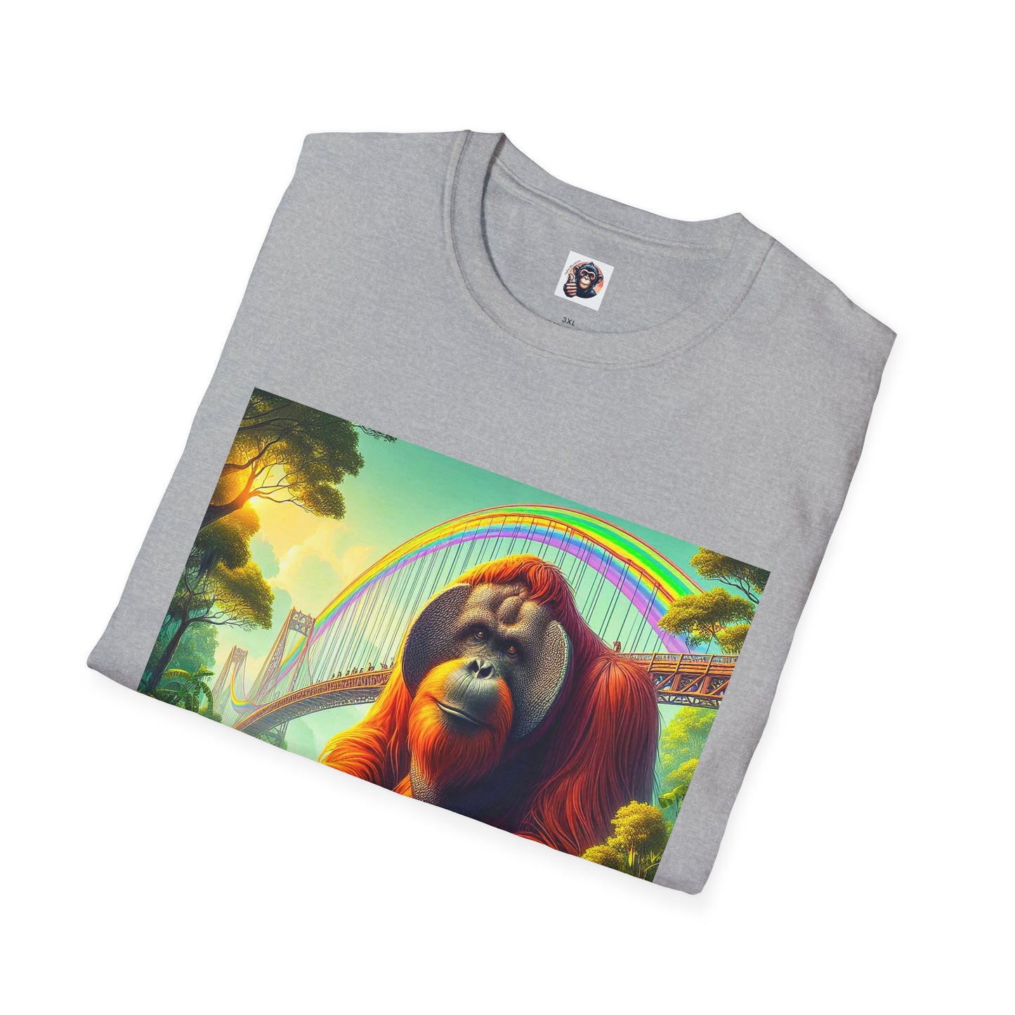 Orangutans rainbow bridge T-Shirt Printify