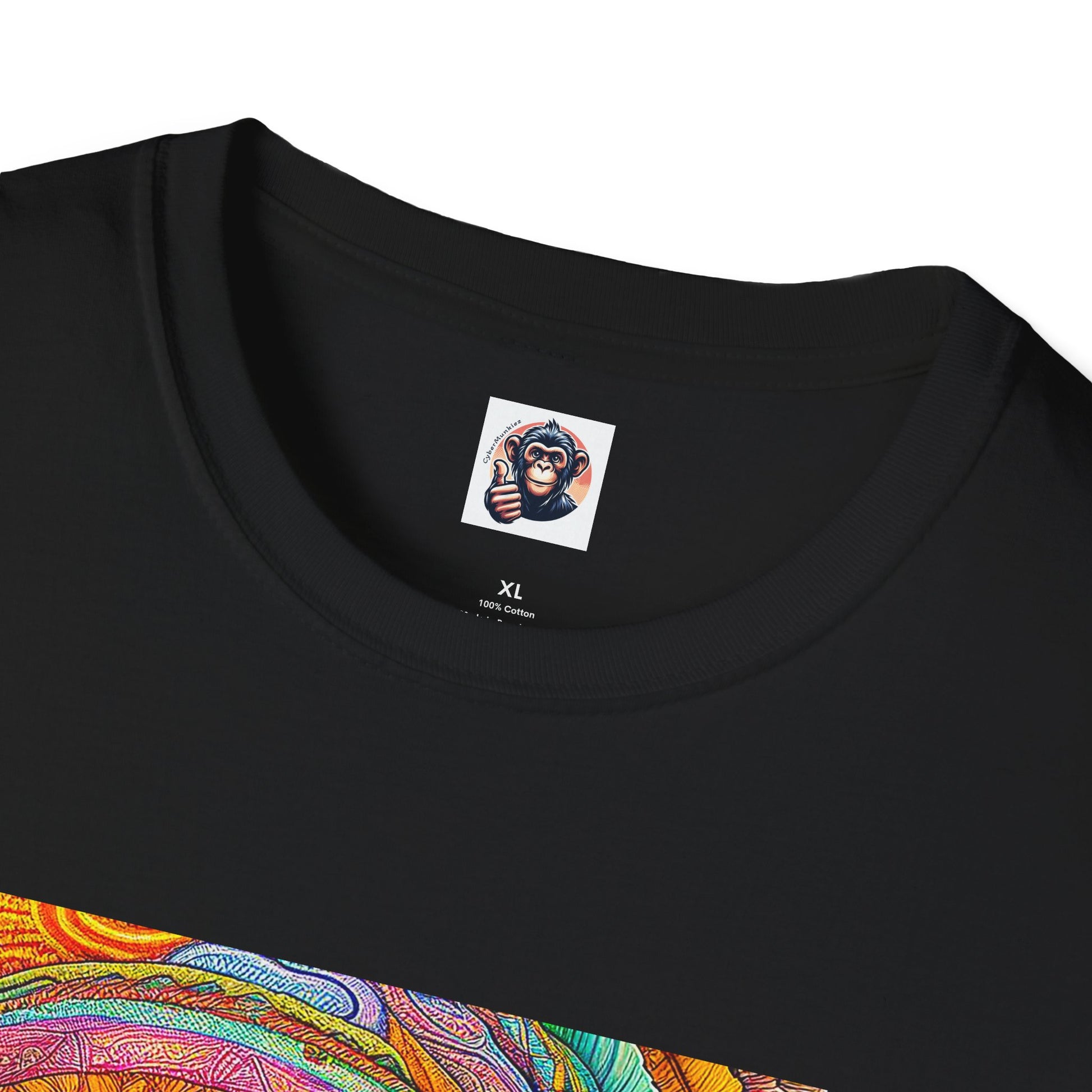 Capuchin Monkey hippie girl shirt T-Shirt Printify