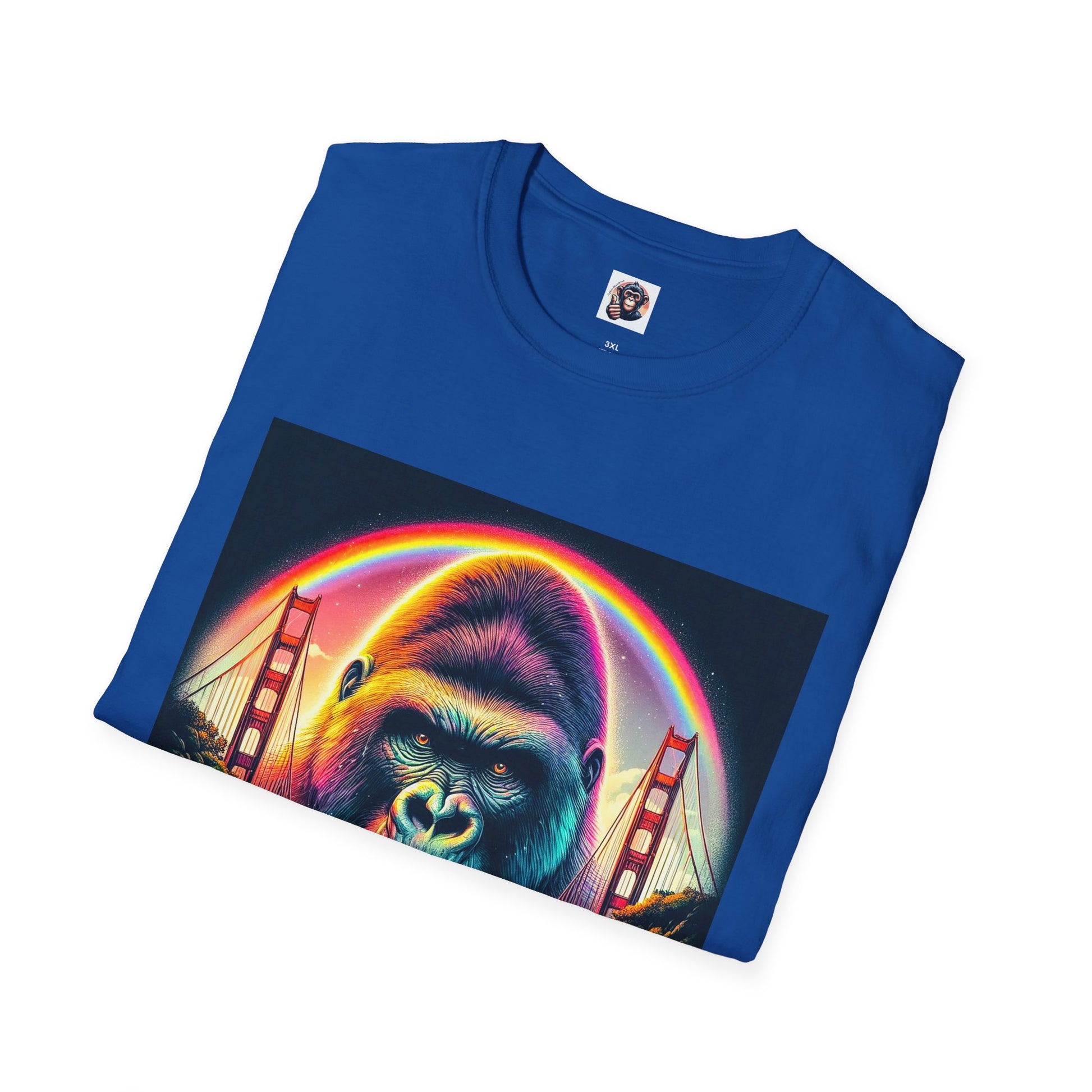 Gorilla rainbow ocean T-Shirt Printify