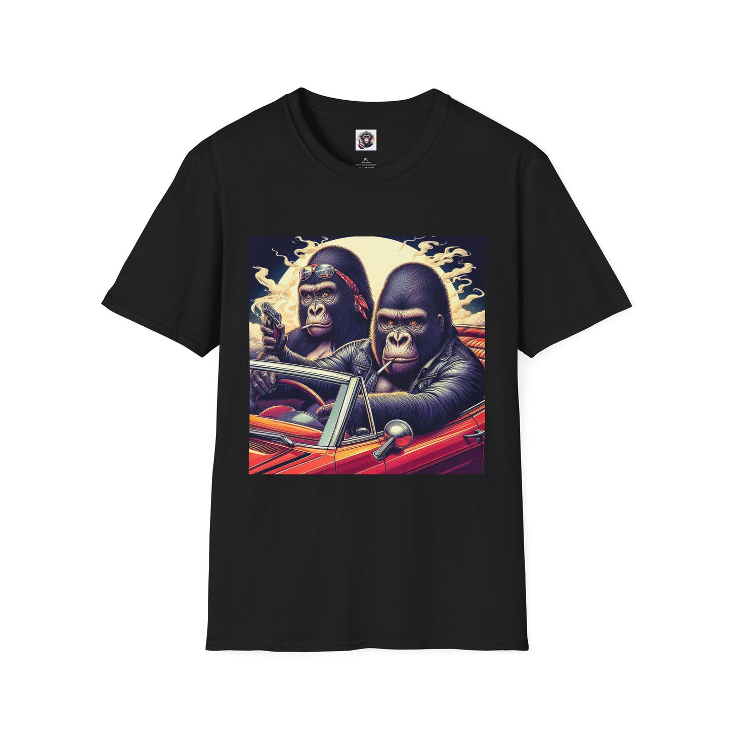 Wacky Gorilla T-Shirt Printify S Black
