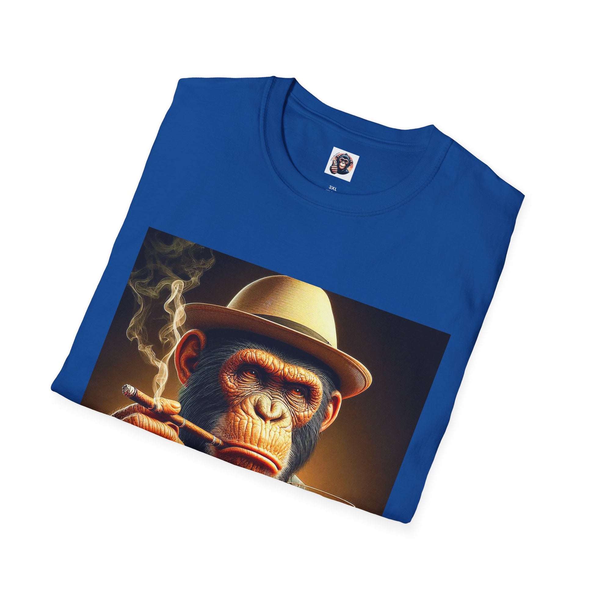 Bonobo whiskey and smoking T-Shirt Printify