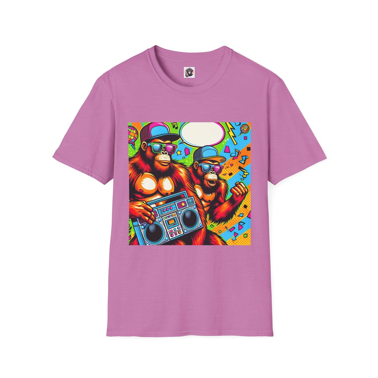 Orangutans comic book T-Shirt Printify S Heather Radiant Orchid