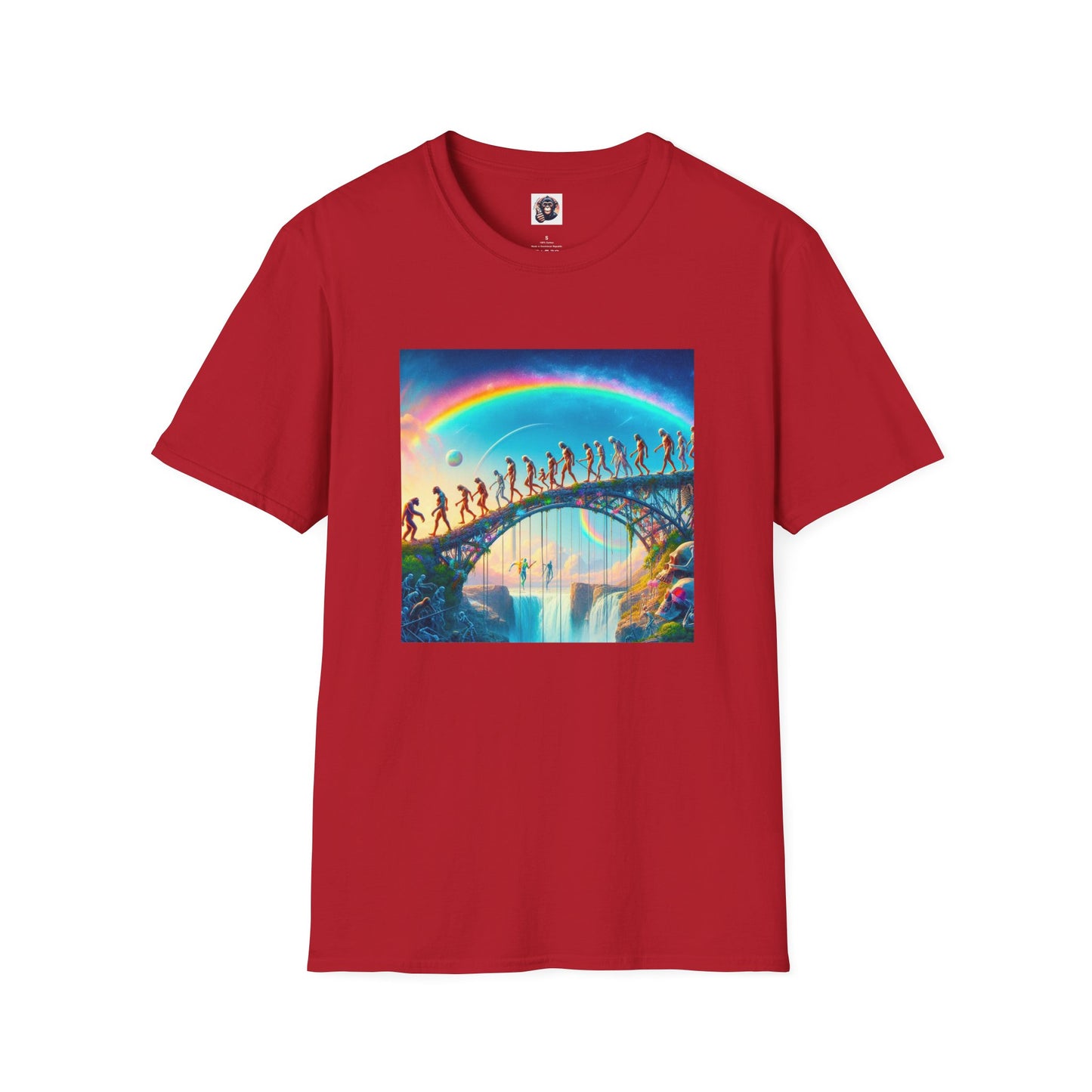 Homo Sapiens T-Shirt Printify S Cherry Red