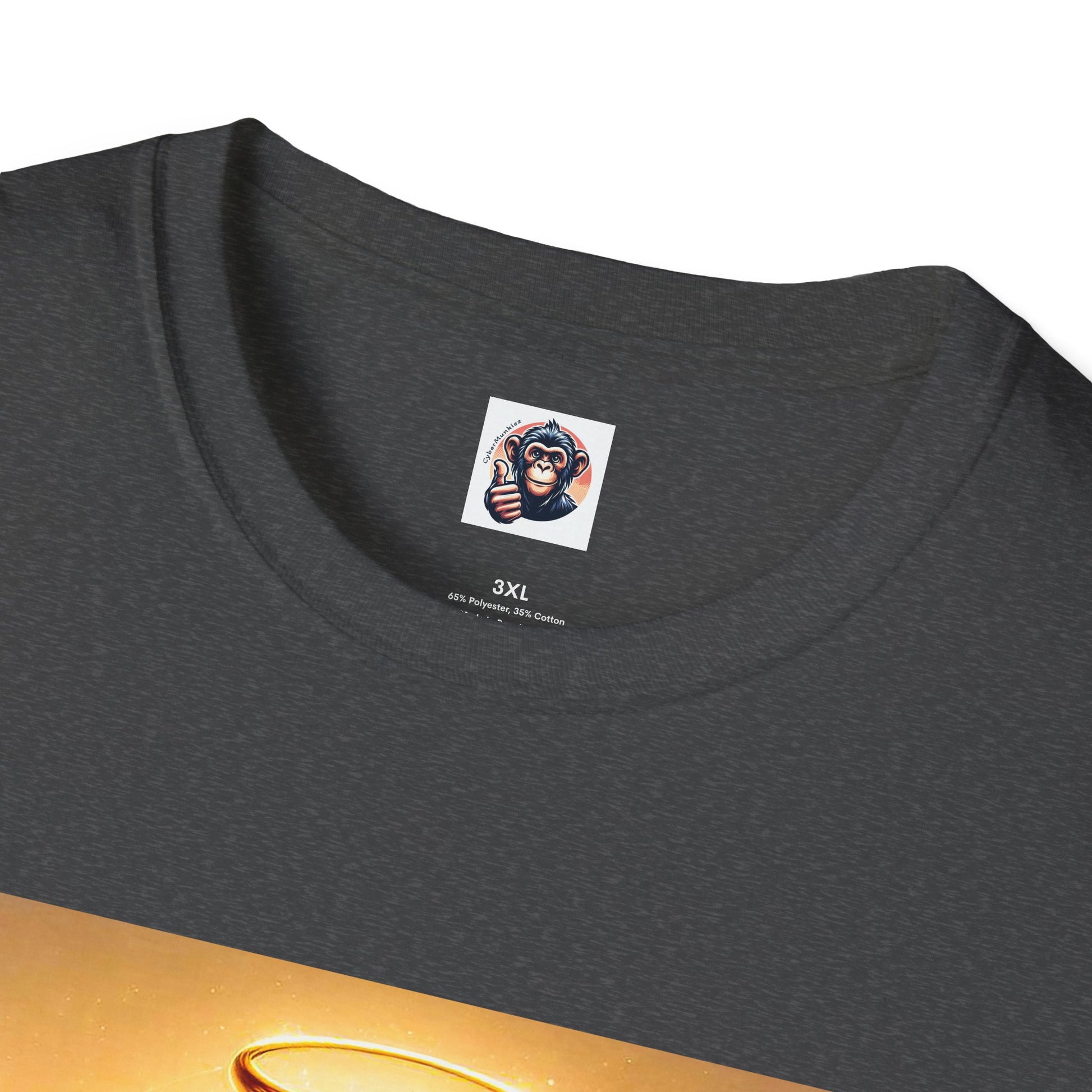 Chimp harp player T-Shirt Printify