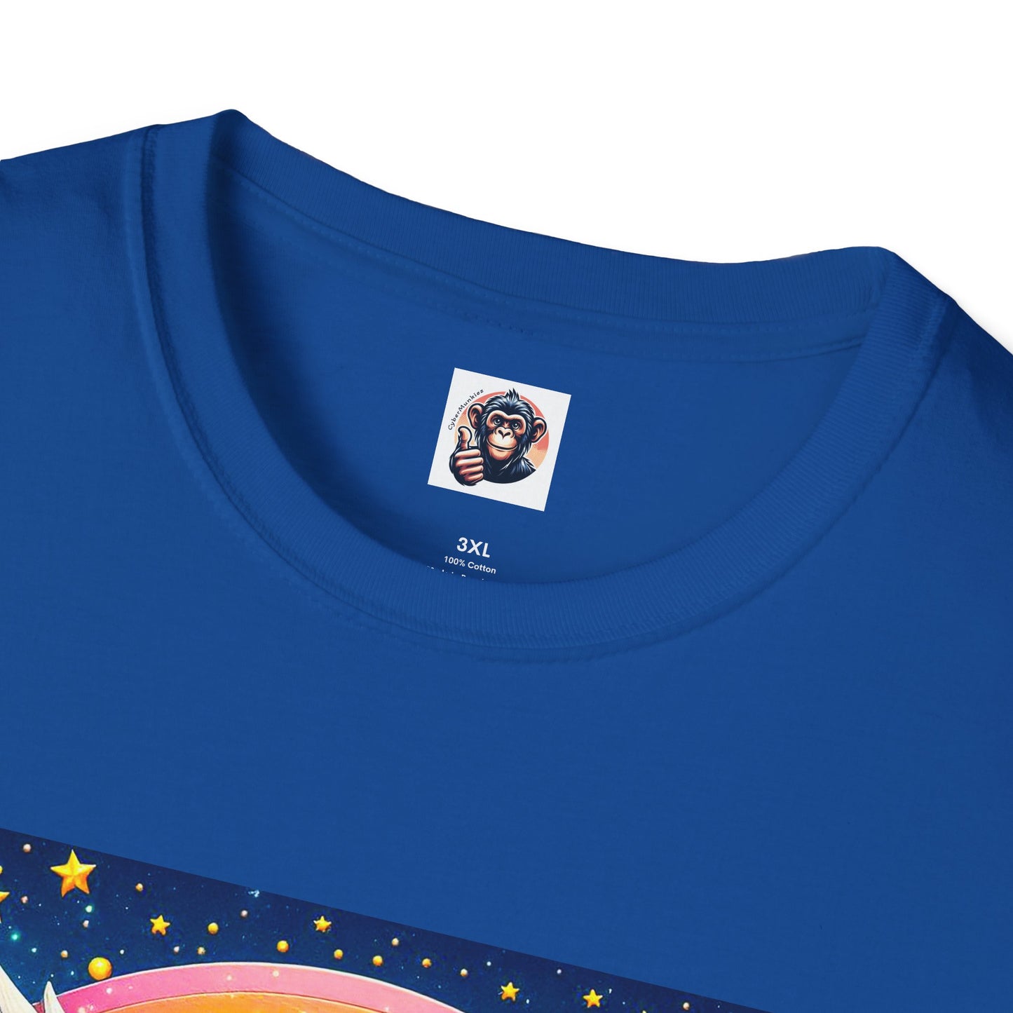 Bonobo harp player T-Shirt Printify