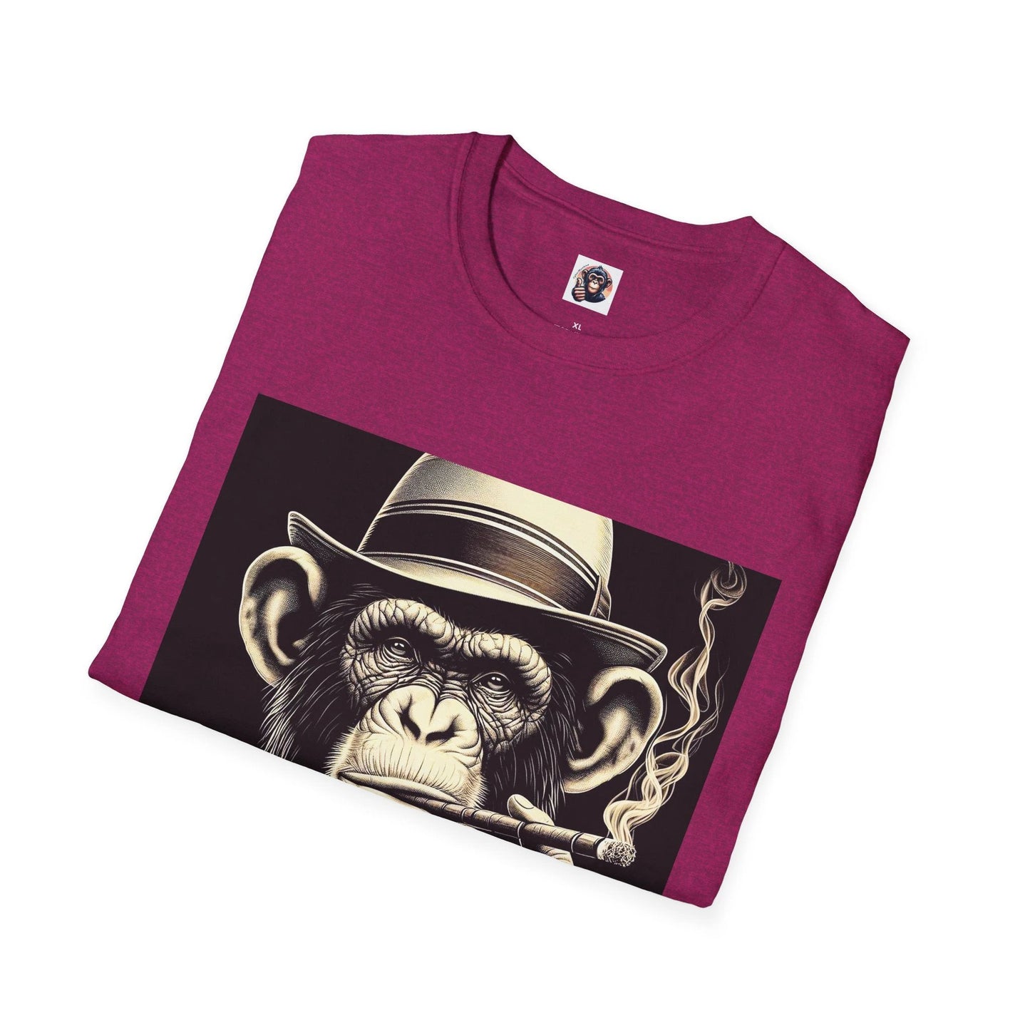 Chimp drink and smoke by Printify