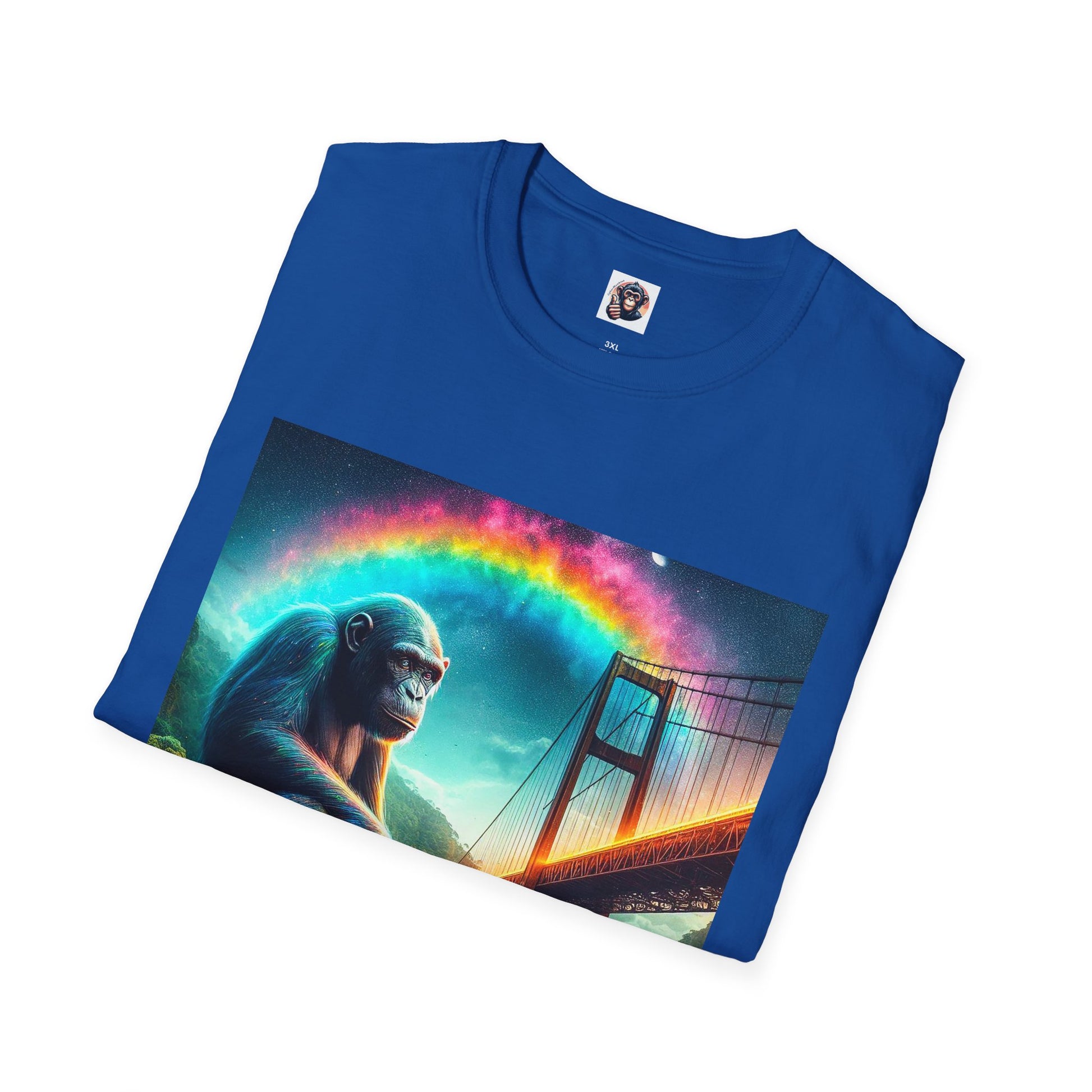 Bonobo rainbow bridge T-Shirt Printify