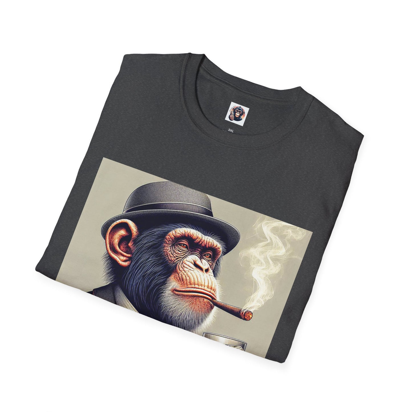 Chimp smoking shirt T-Shirt Printify