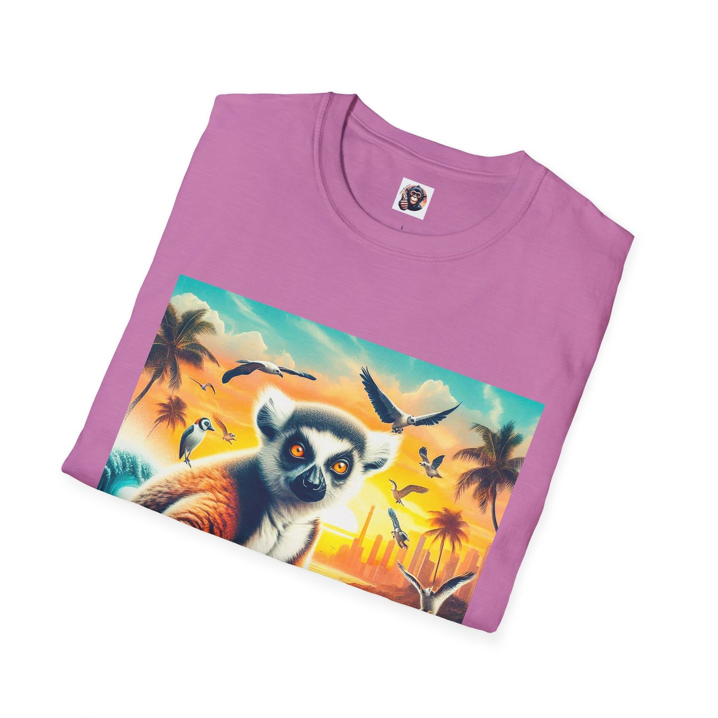 Lemurs surfing dude