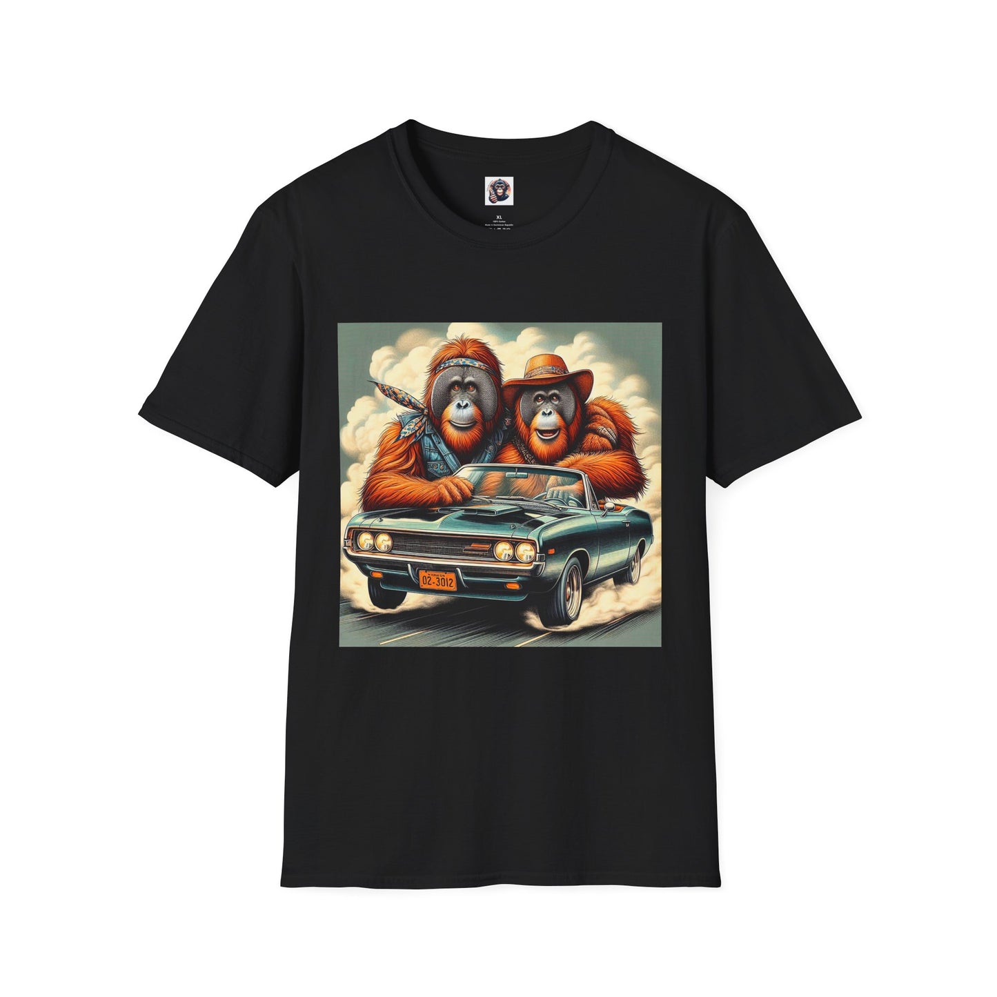 Wacky Orangutans T-Shirt Printify S Black