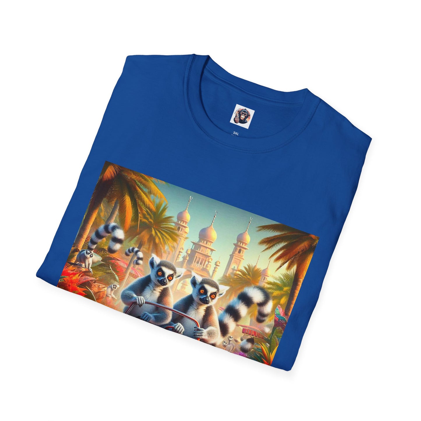 Wacky Lemurs red car T-Shirt Printify