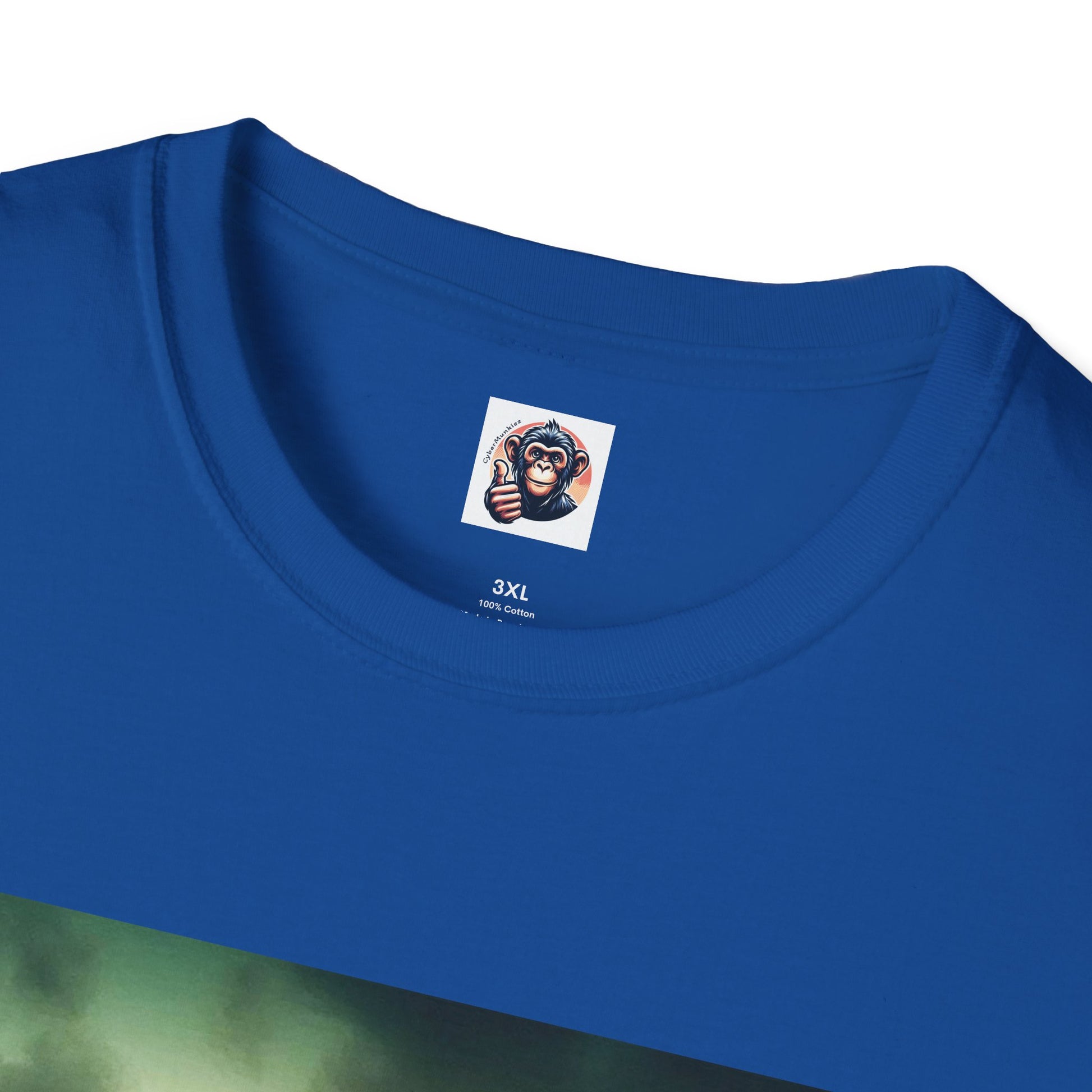 Wacky Baboon orange car T-Shirt Printify