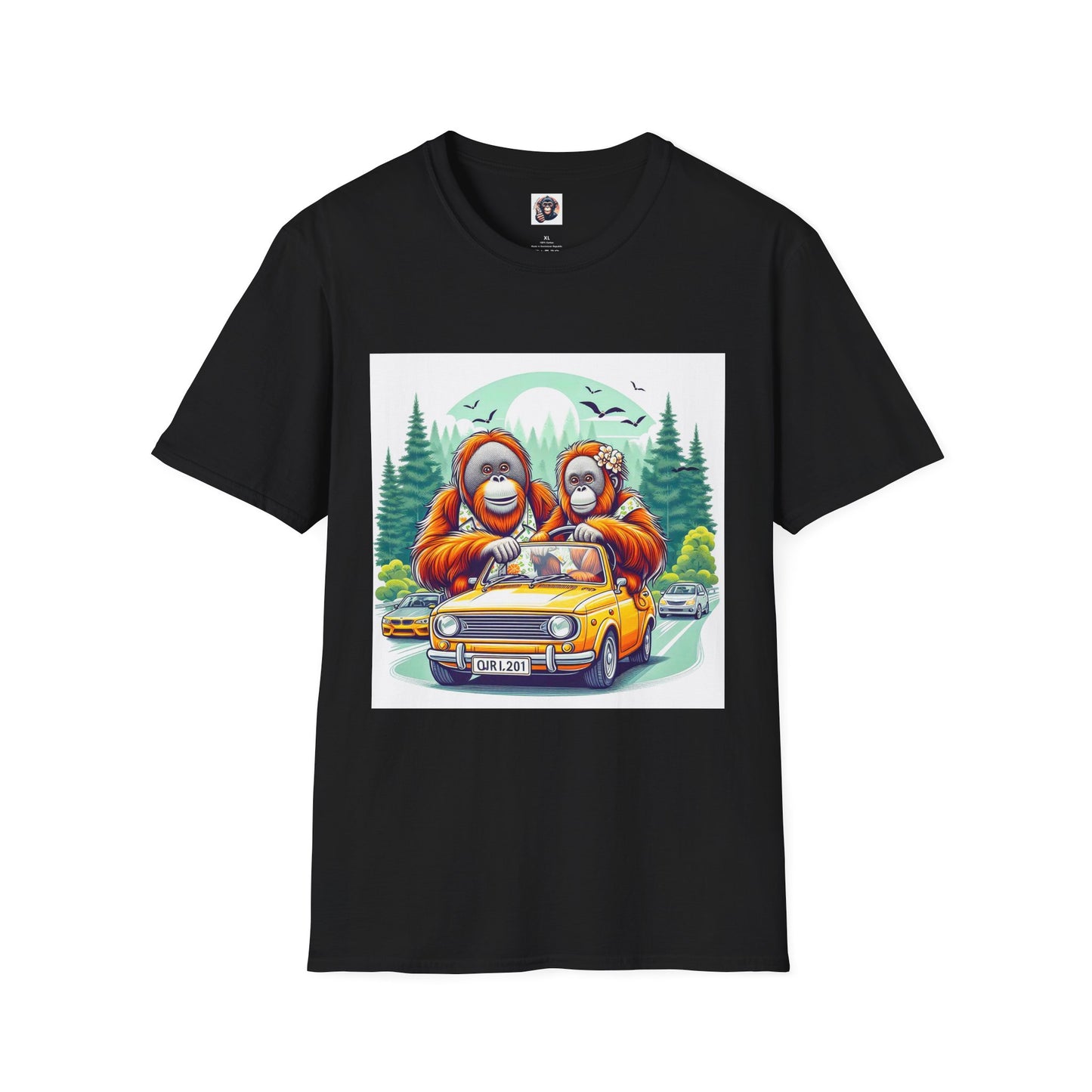 Orangutans T-Shirt Printify S Black
