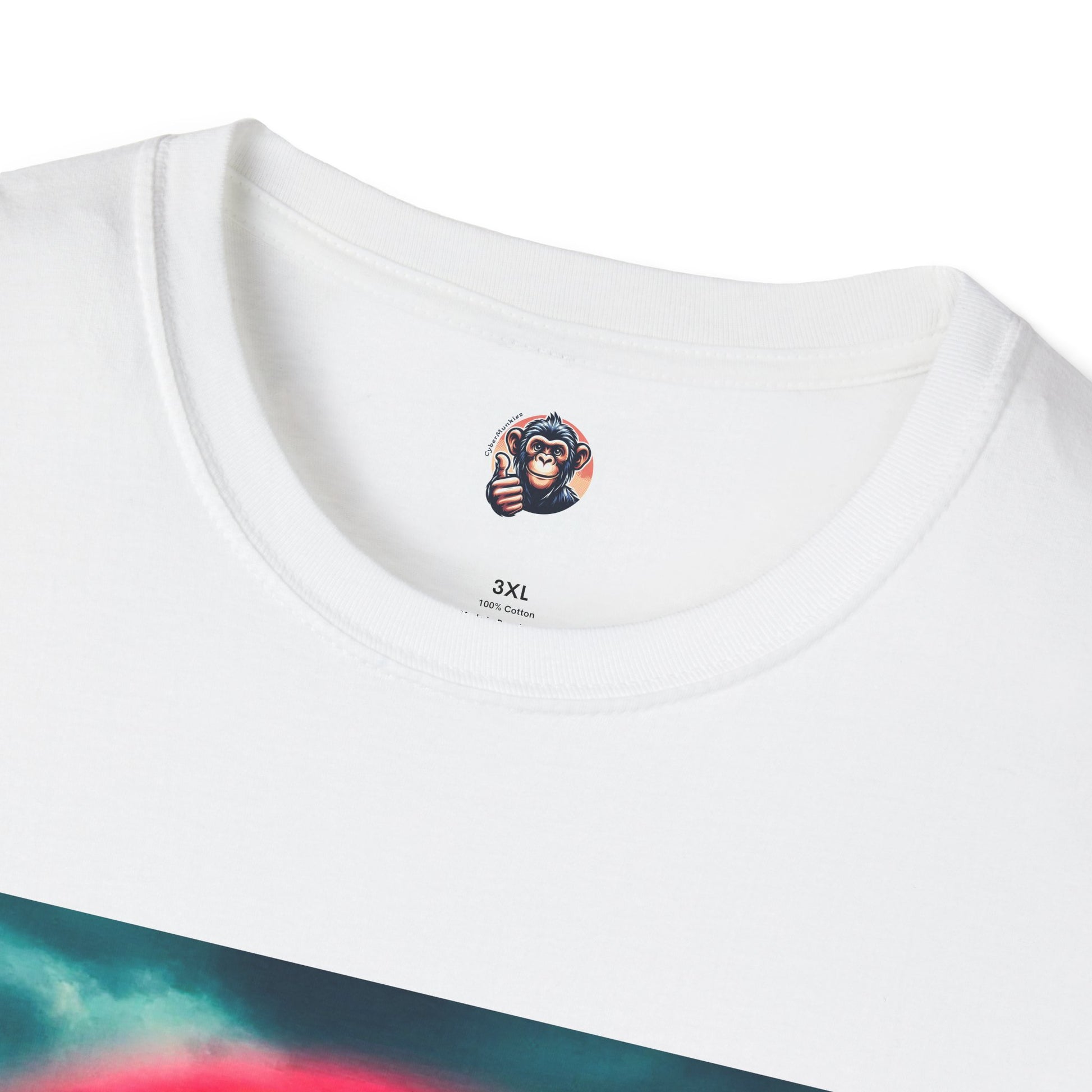 Baboon pretty rainbow T-Shirt Printify