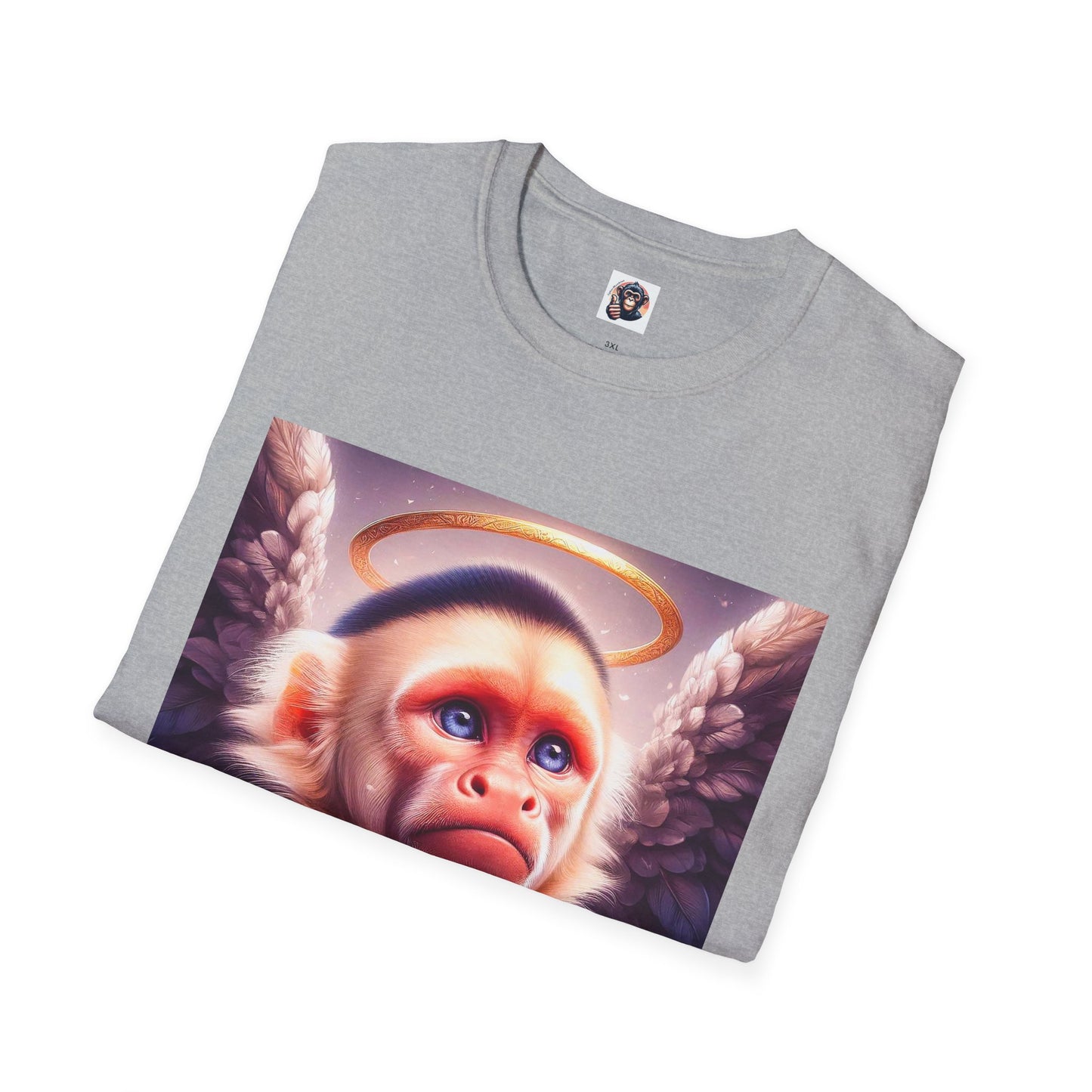 Capuchin Monkey heavenly Angel T-Shirt Printify