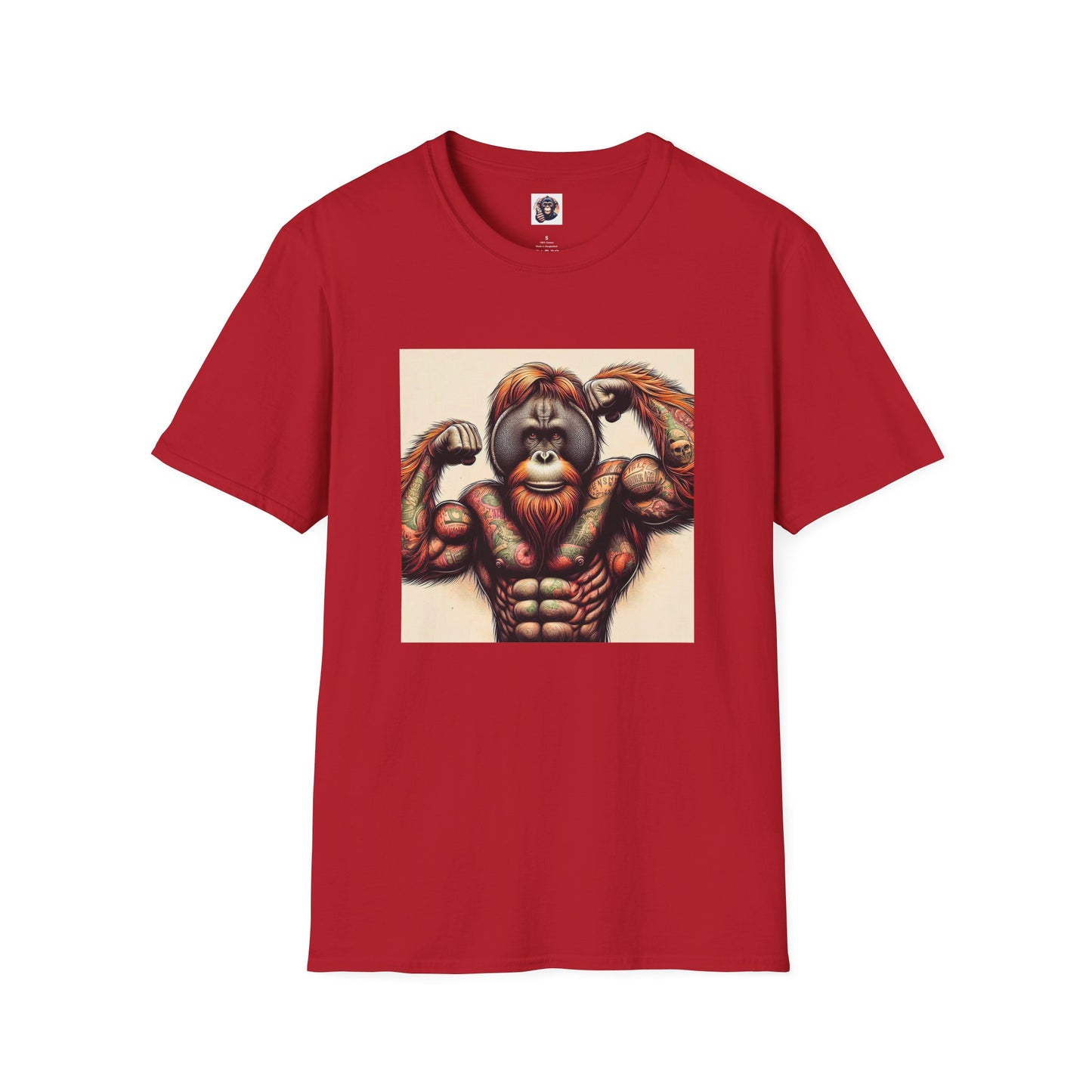 Orangutans personal trainer T-Shirt Printify S Cherry Red