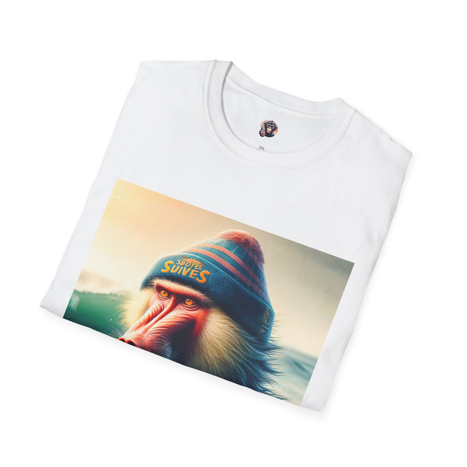 Baboon surfer T-Shirt Printify