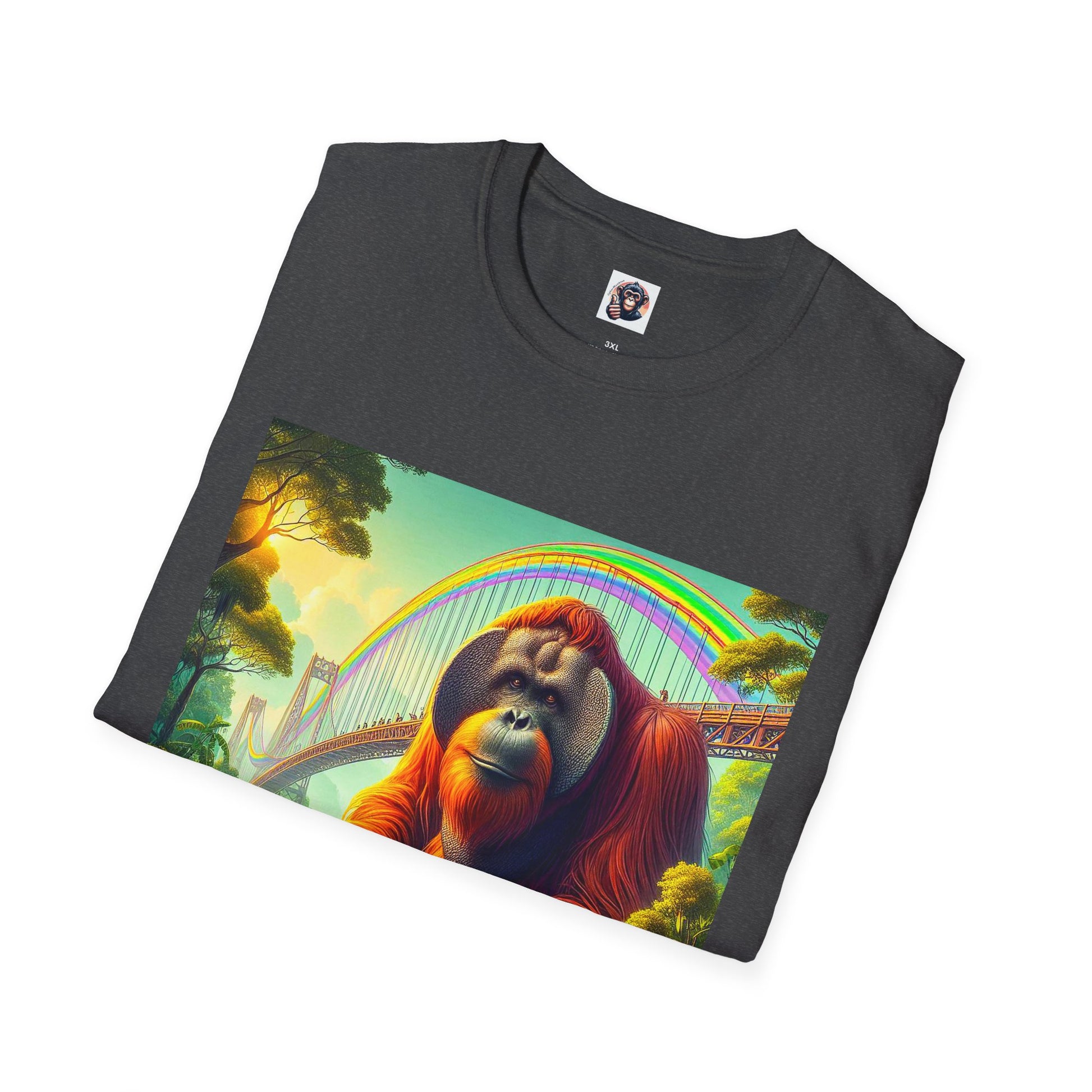 Orangutans rainbow bridge T-Shirt Printify