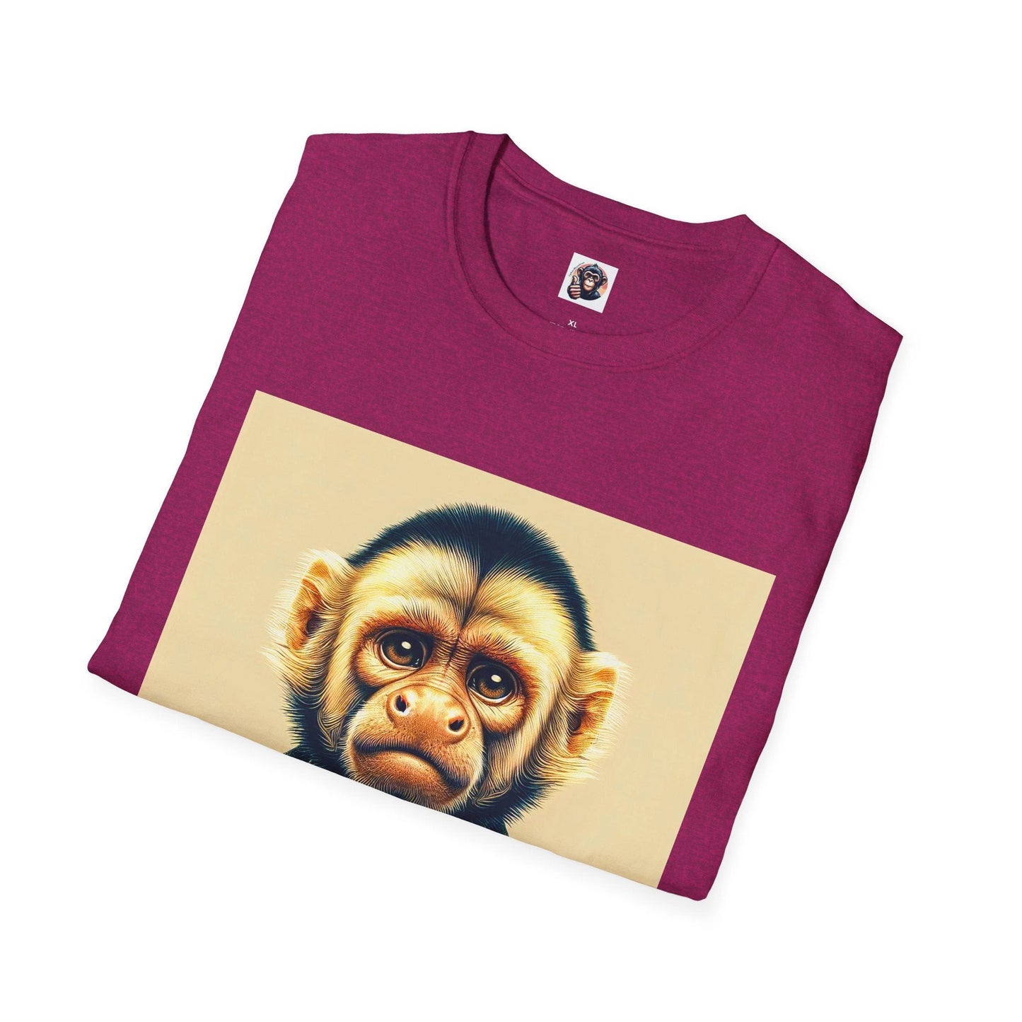 Capuchin Monkey T Shirt With Suit And Tie Cotton Crew Neck Tee For Men And Women by Printify
