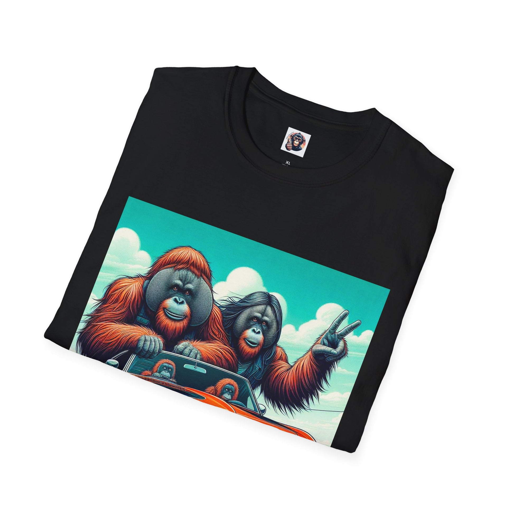 Wacky Orangutans crazy drivers T-Shirt Printify