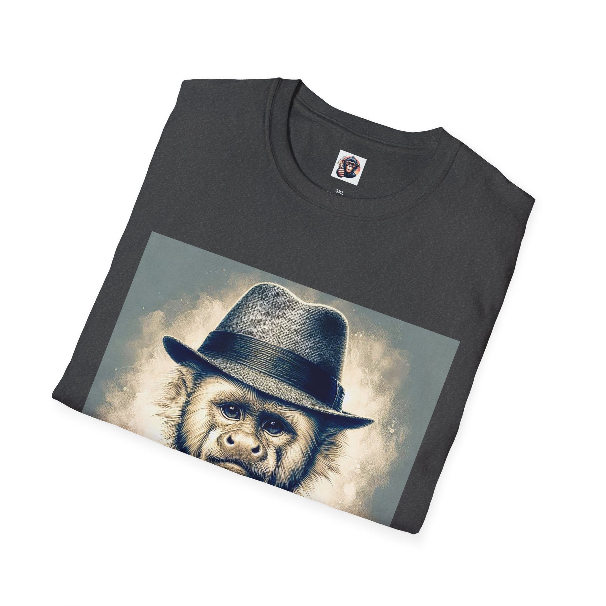 Capuchin Monkey hat and bow tie T-Shirt Printify