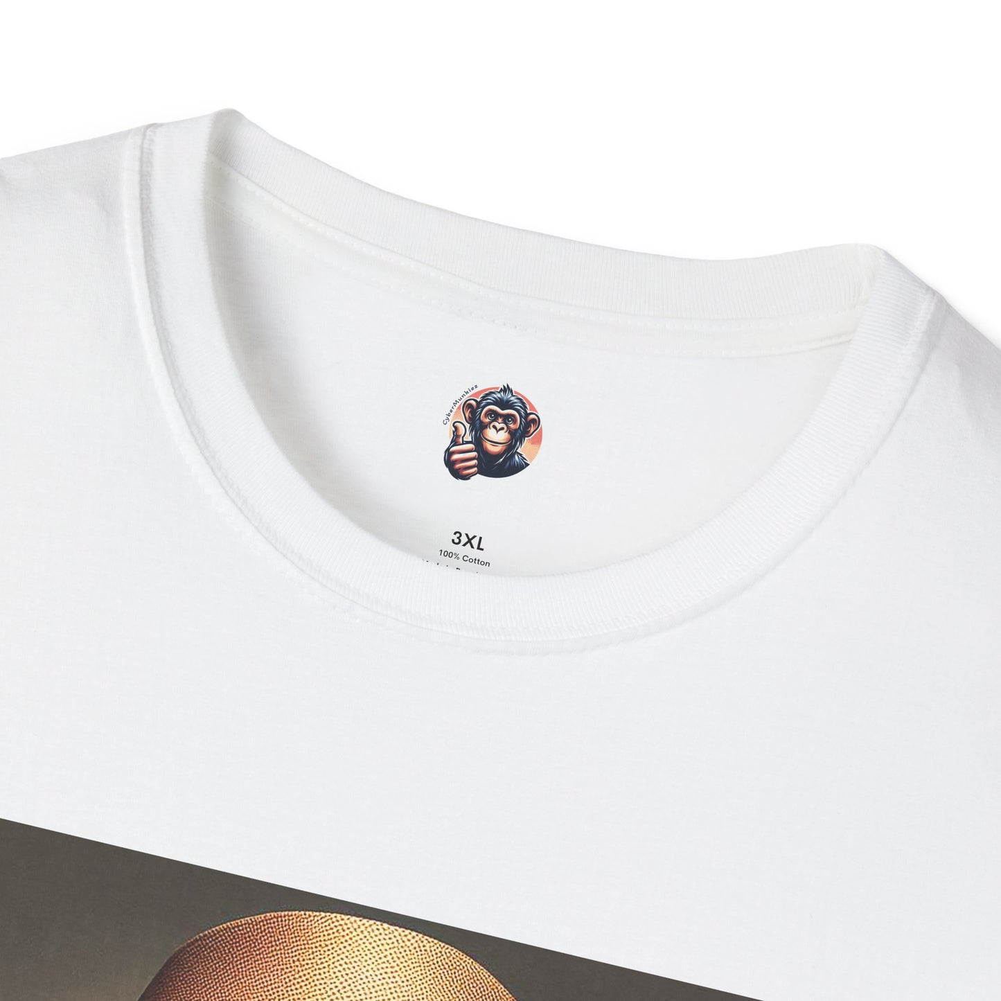 Bonobo hat and tie T-Shirt Printify