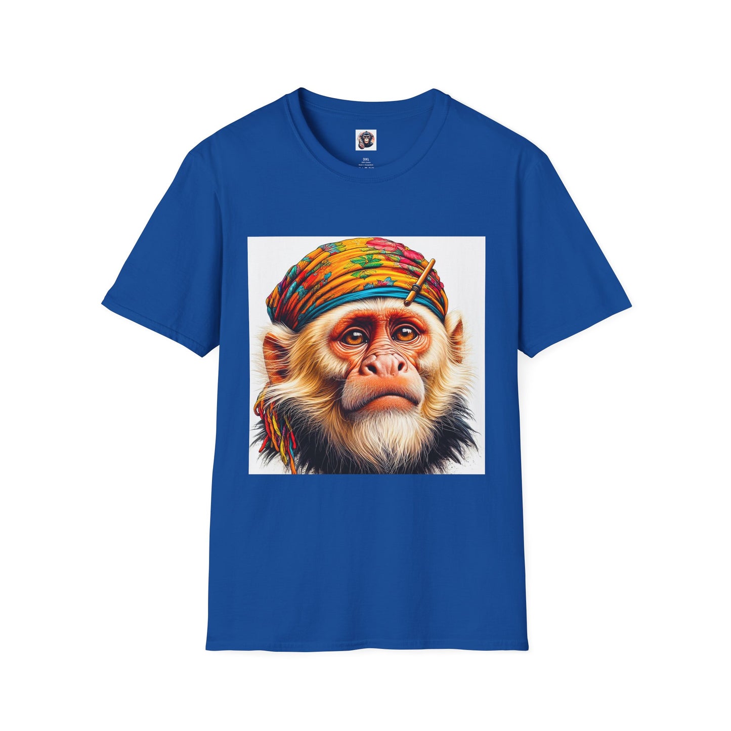 Capuchin Monkey old soul shirt T-Shirt Printify XS Royal