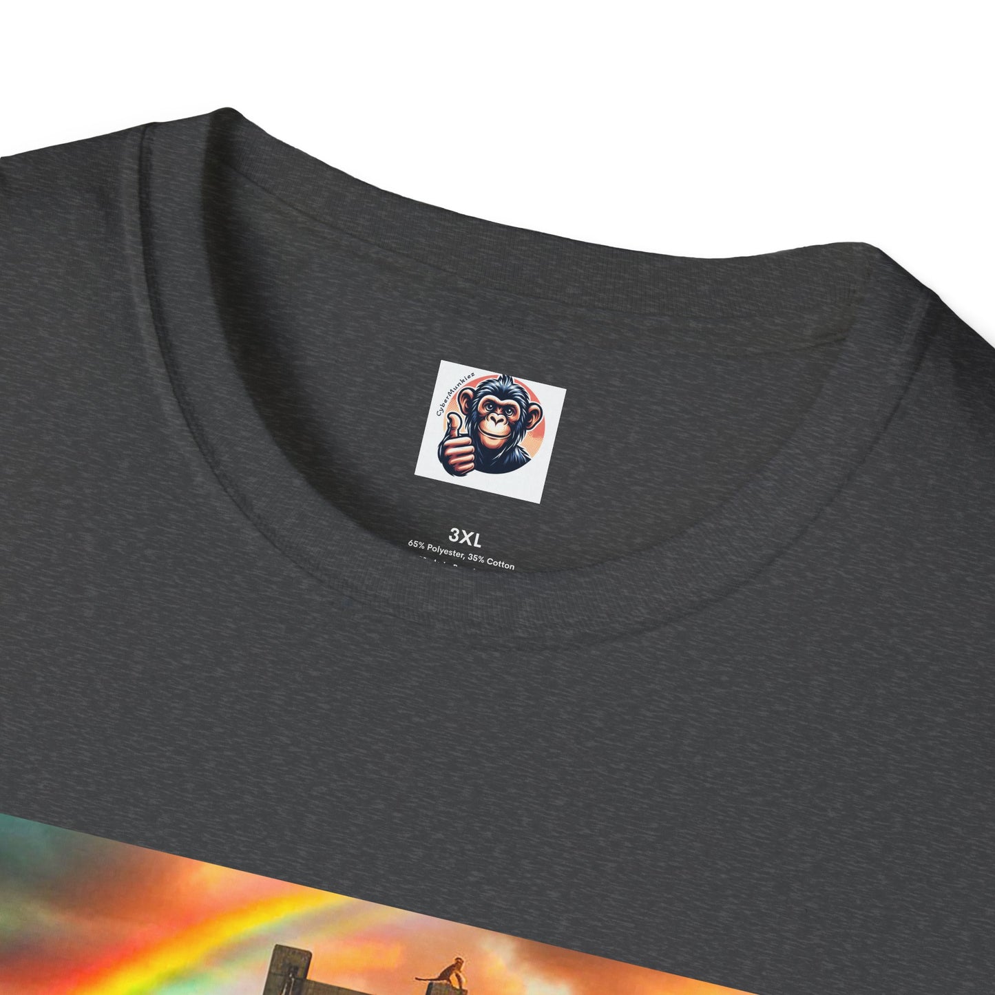 Baboon rainbow bridge T-Shirt Printify