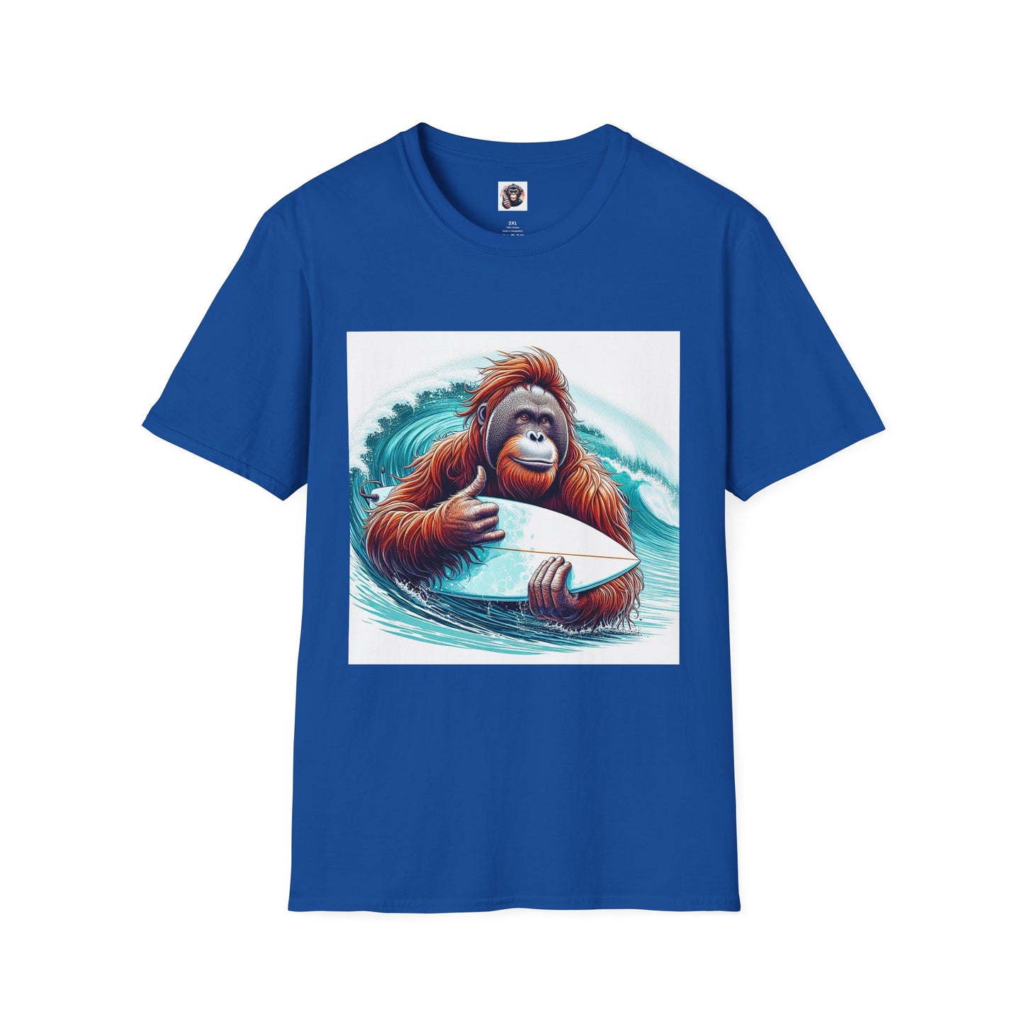 Orangutans surfer T-Shirt Printify XS Royal