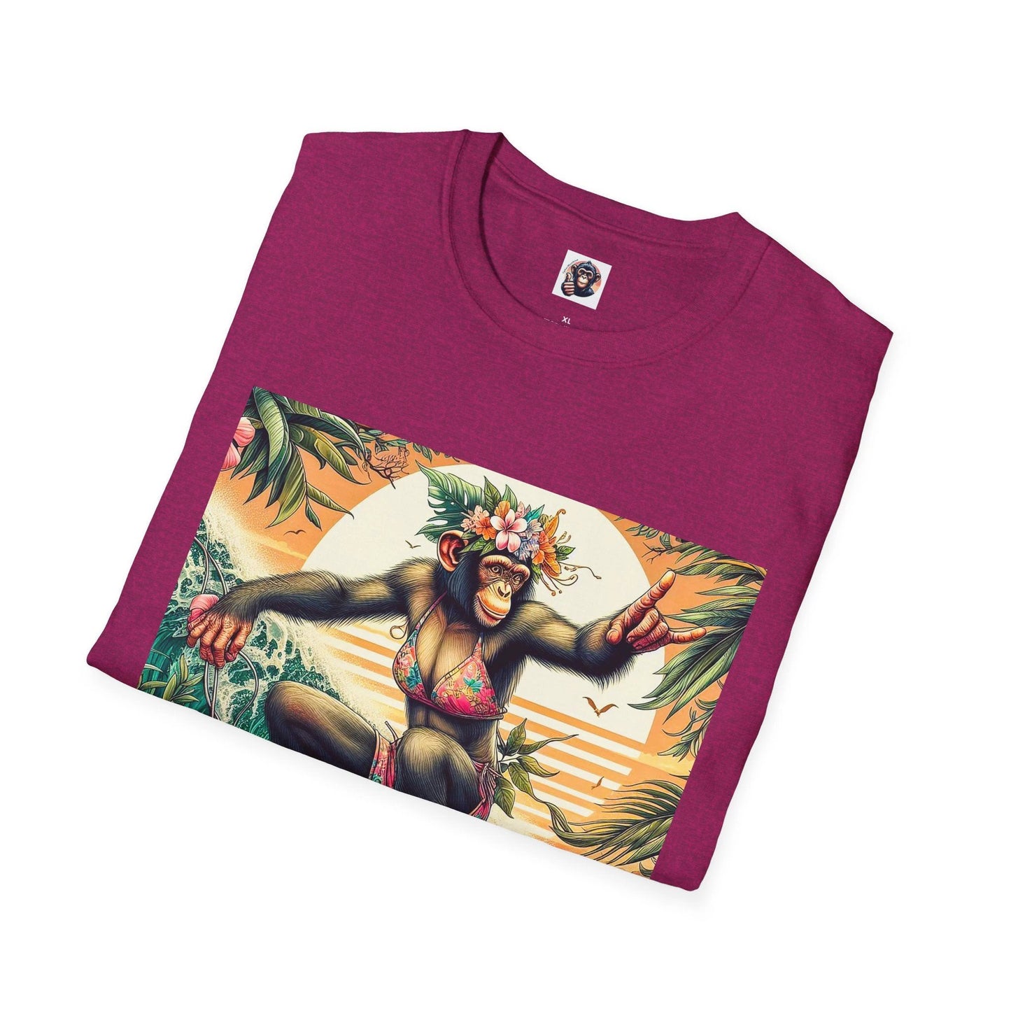 Chimp surfing by Printify