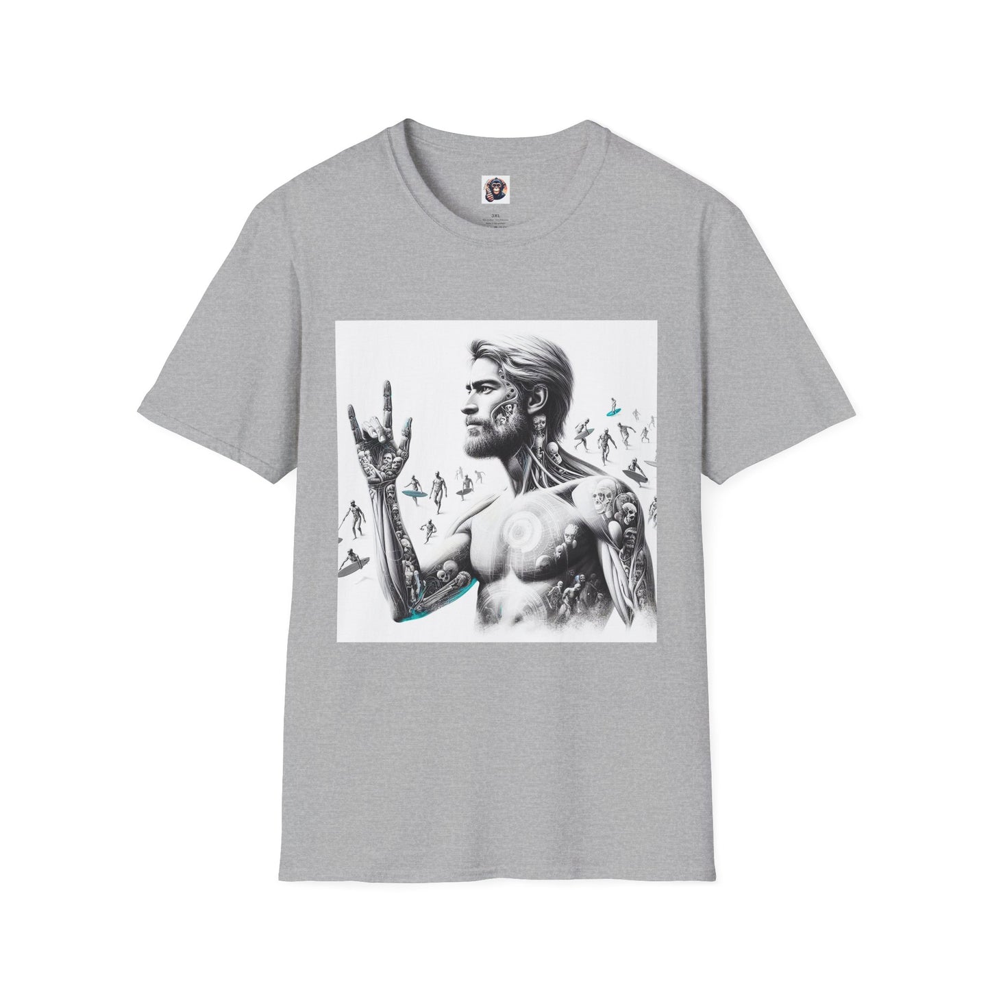 Homo Sapiens robot T-Shirt Printify XS Sport Grey
