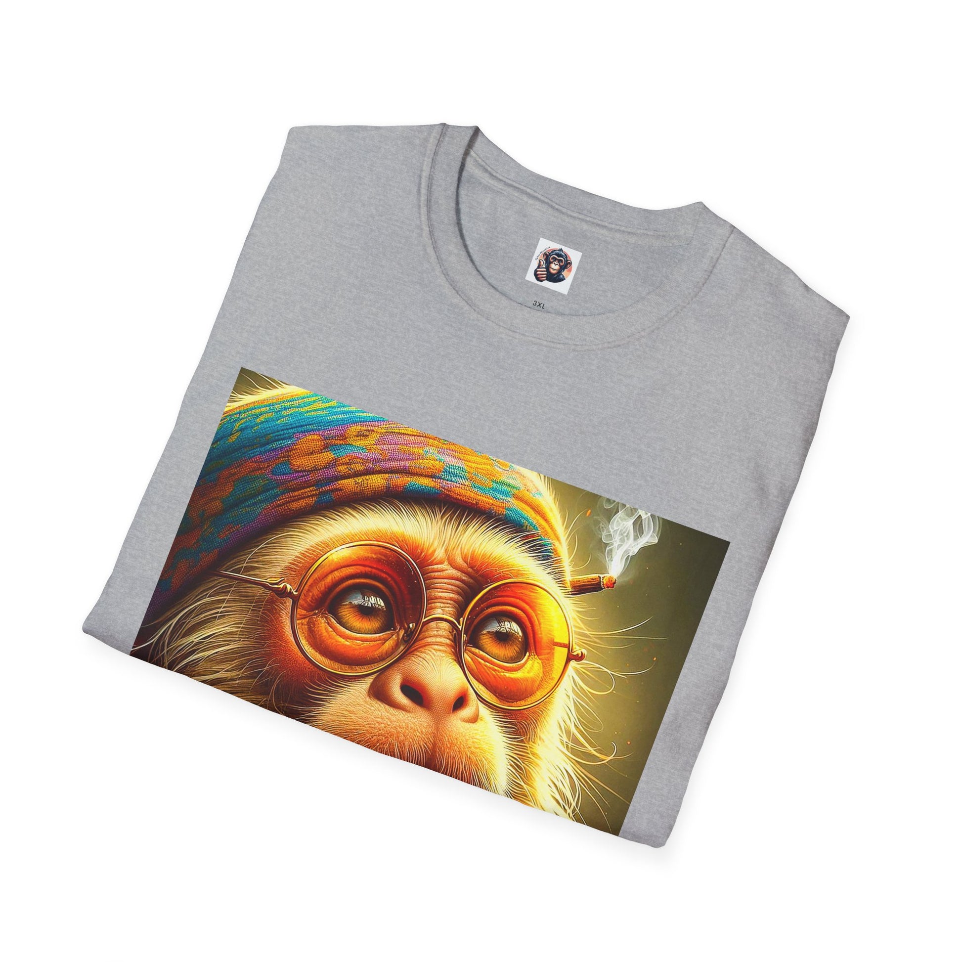 Capuchin Monkey old man shirt T-Shirt Printify