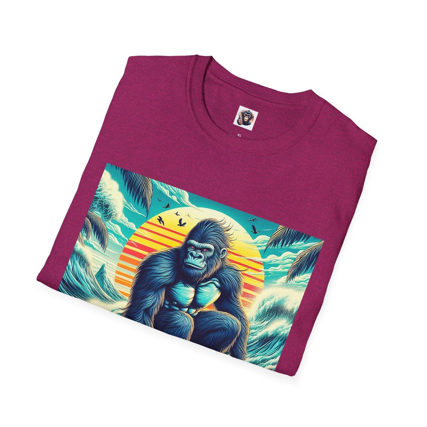 Gorilla beach surfer by Printify