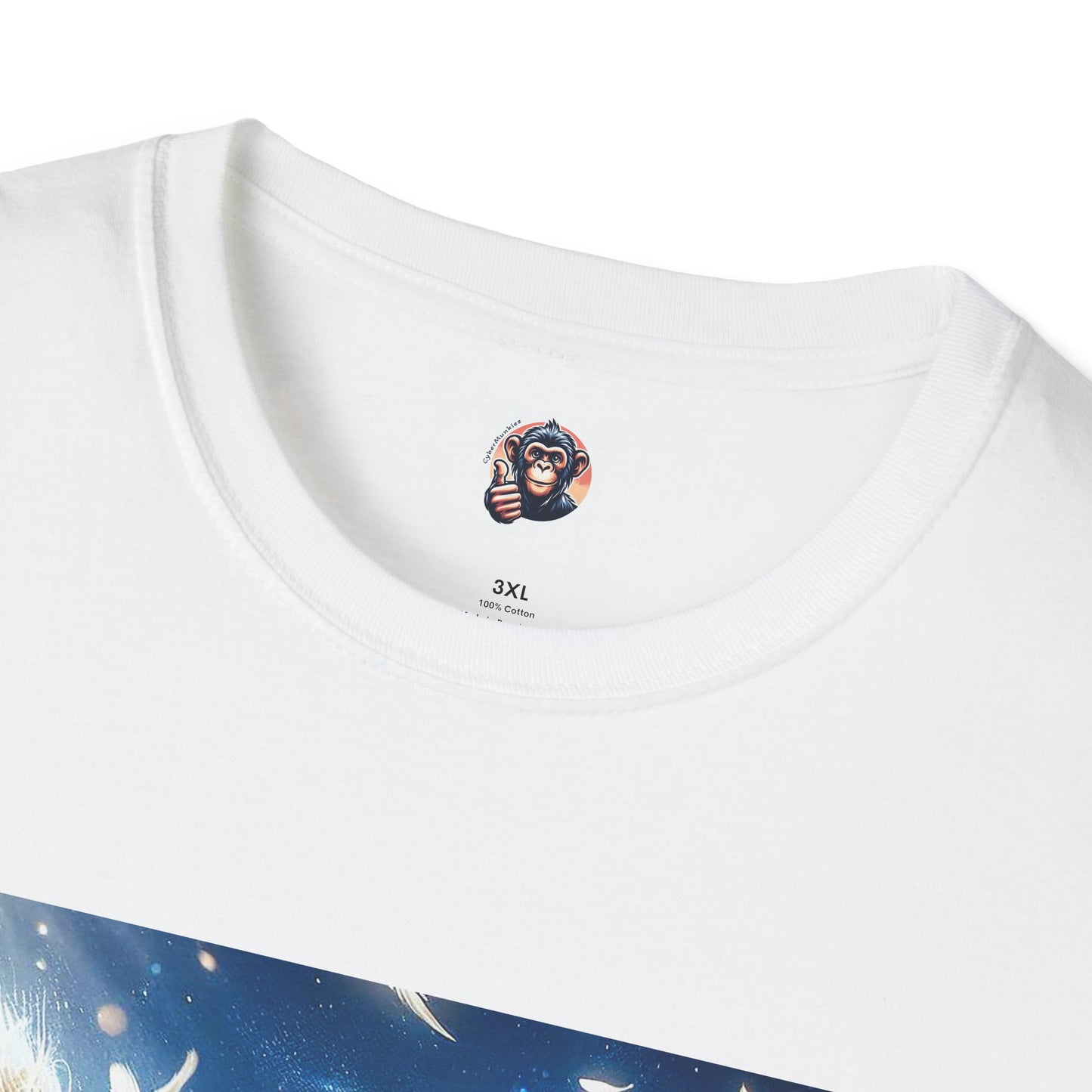 Capuchin Monkey Angel wings T-Shirt Printify