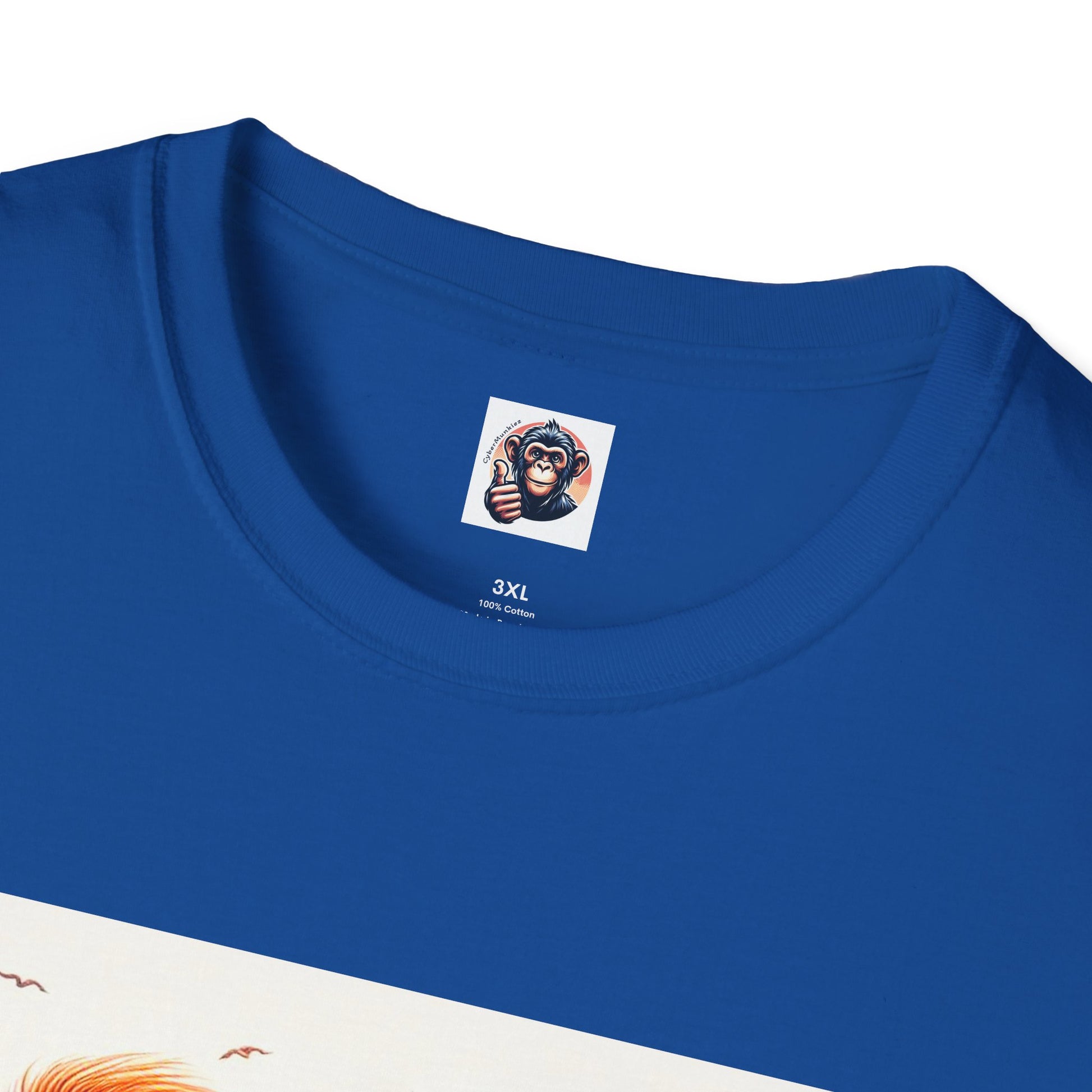 Orangutans blue car T-Shirt Printify