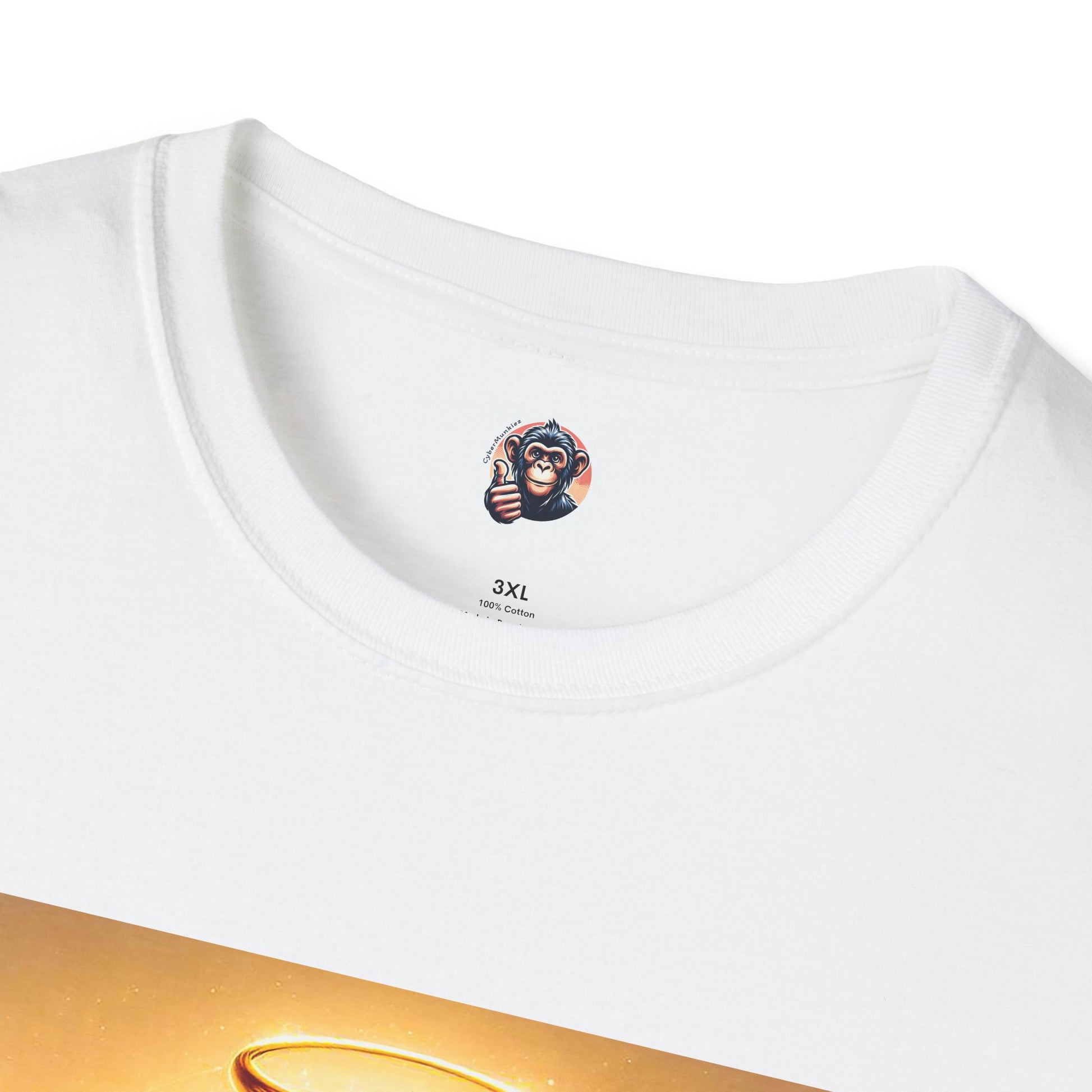 Chimp harp player T-Shirt Printify